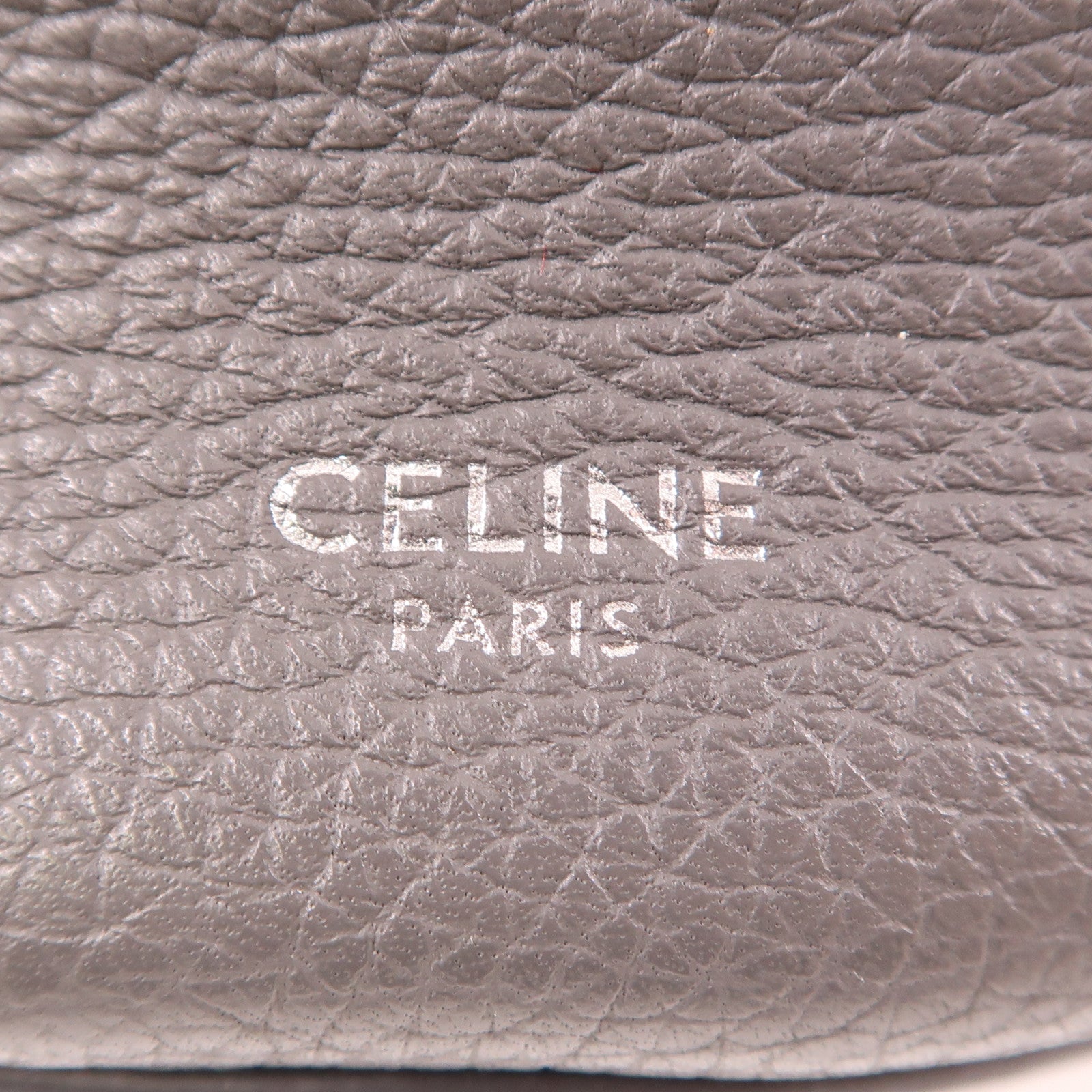 CELINE 牛皮皮革Nano Bucket銀扣手挽肩背兩用袋