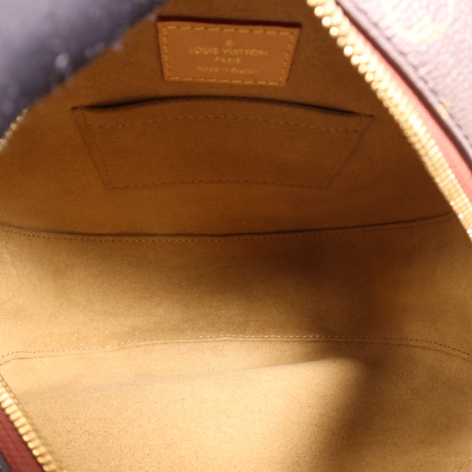 LOUIS VUITTON Monogram Boite Chapeau Souple金扣肩背袋棕色