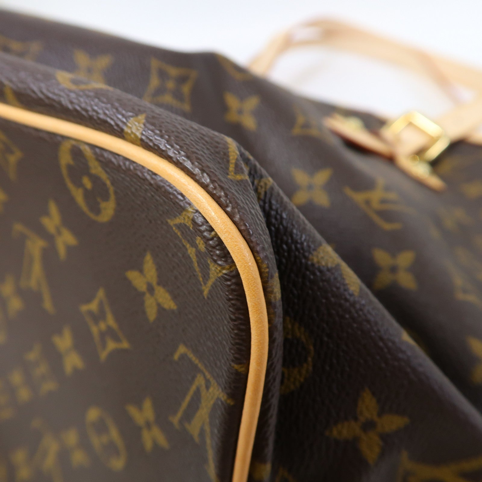 LOUIS VUITTON Monogram Palermo GM金扣手挽肩背兩用袋啡色