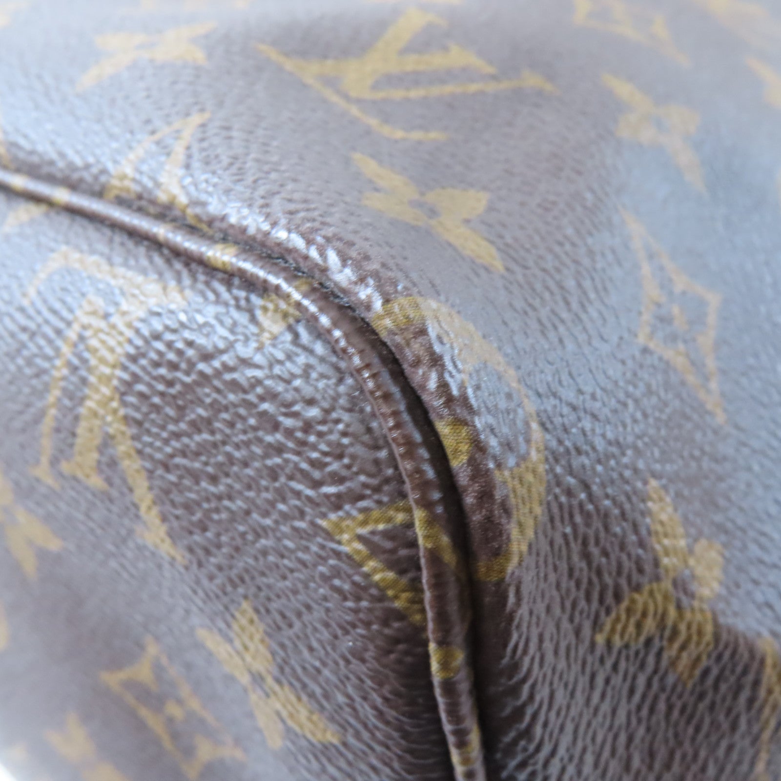 LOUIS VUITTON Monogram Neverfull GM金扣肩背袋啡色