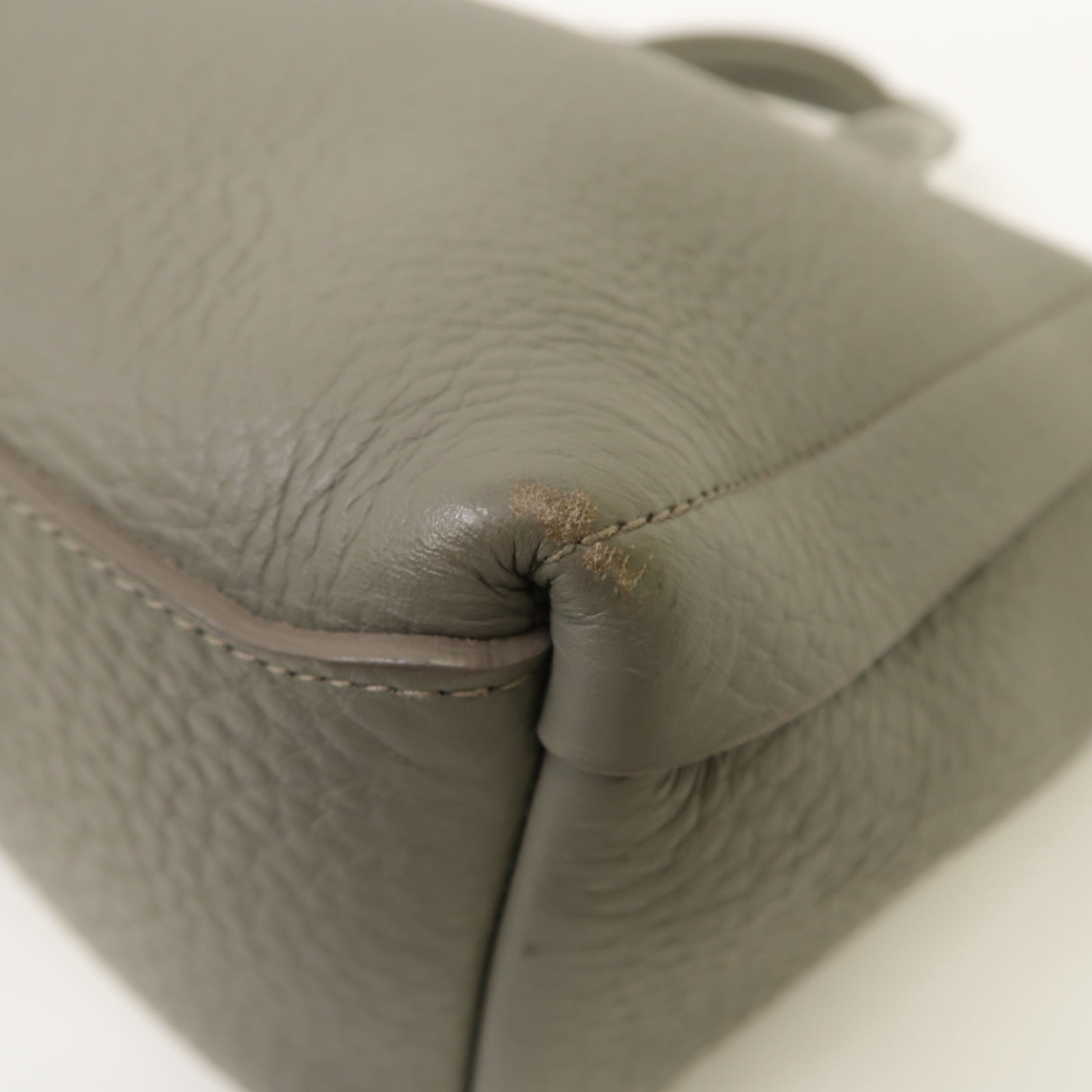 Furla 【激減優惠】牛皮皮革2 Way Shoulder Bag金扣手挽肩背兩用袋灰色