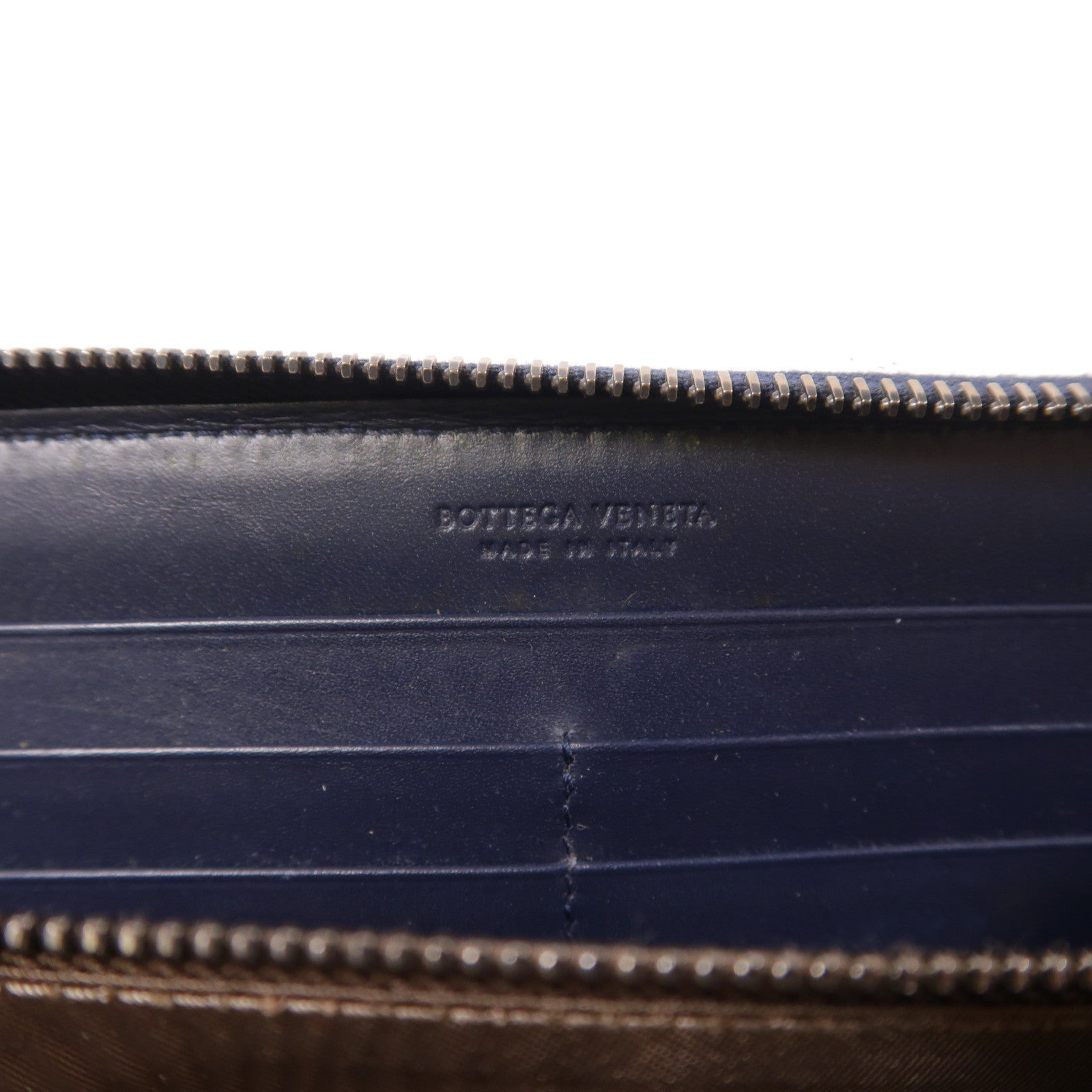 BOTTEGA VENETA 羊皮皮革Zipper Long Wallet金扣長錢包