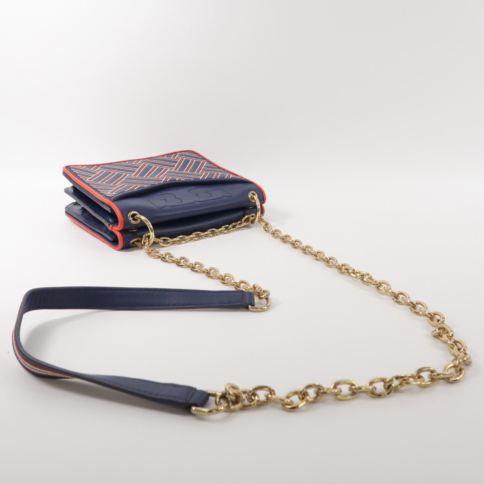 Tory Burch 牛皮皮革Chain Shoulder鏈帶肩背袋