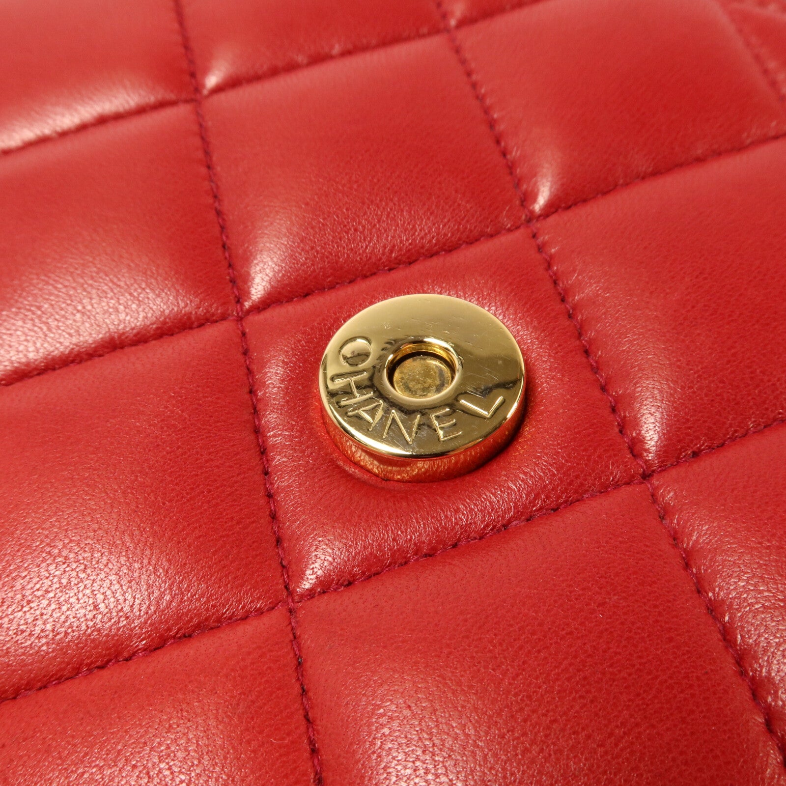 CHANEL 羊皮皮革Vintage Quilted CC Flap Shoulder Bag肩背袋