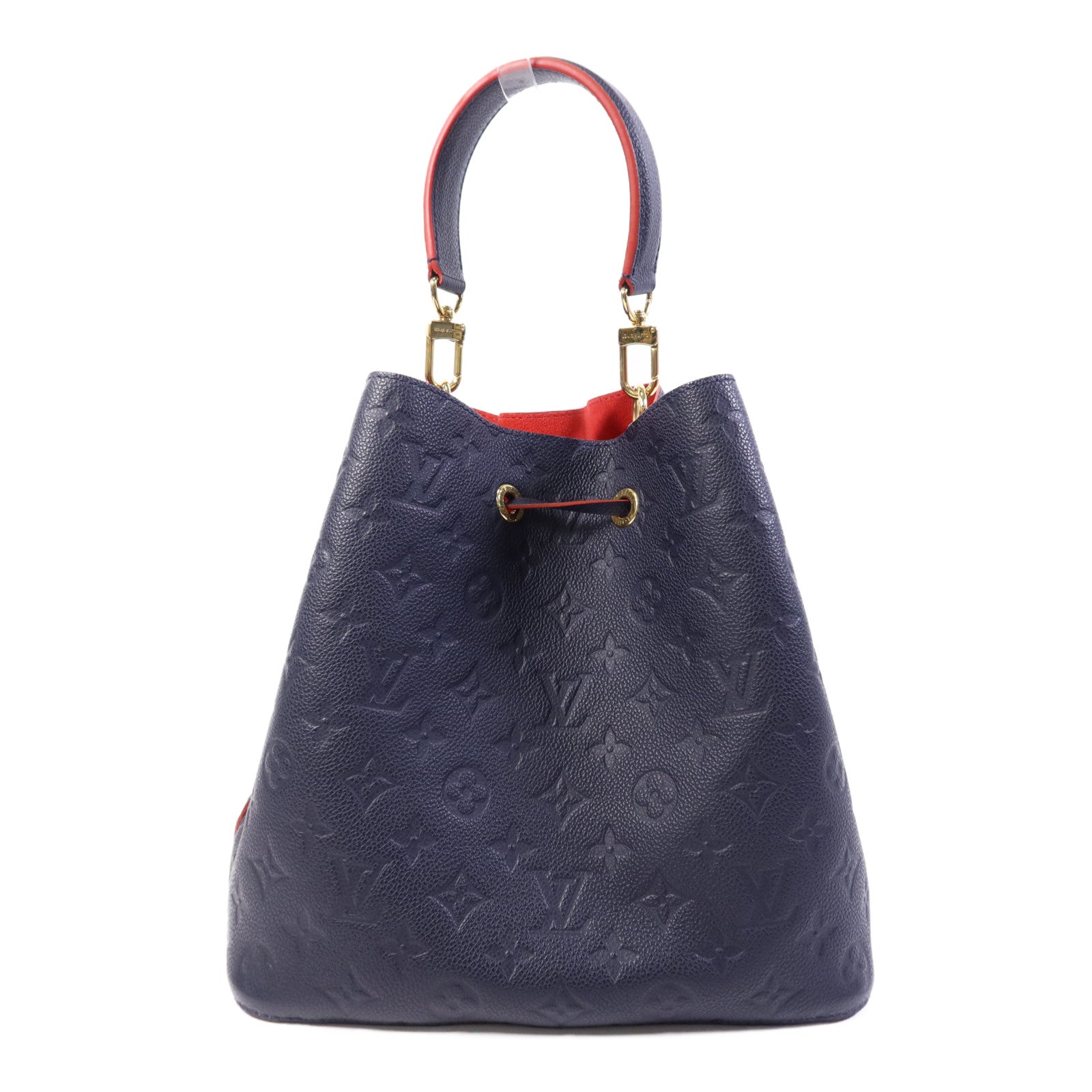 LOUIS VUITTON Monogram Empreinte Neo Noe MM金扣手挽肩背兩用袋