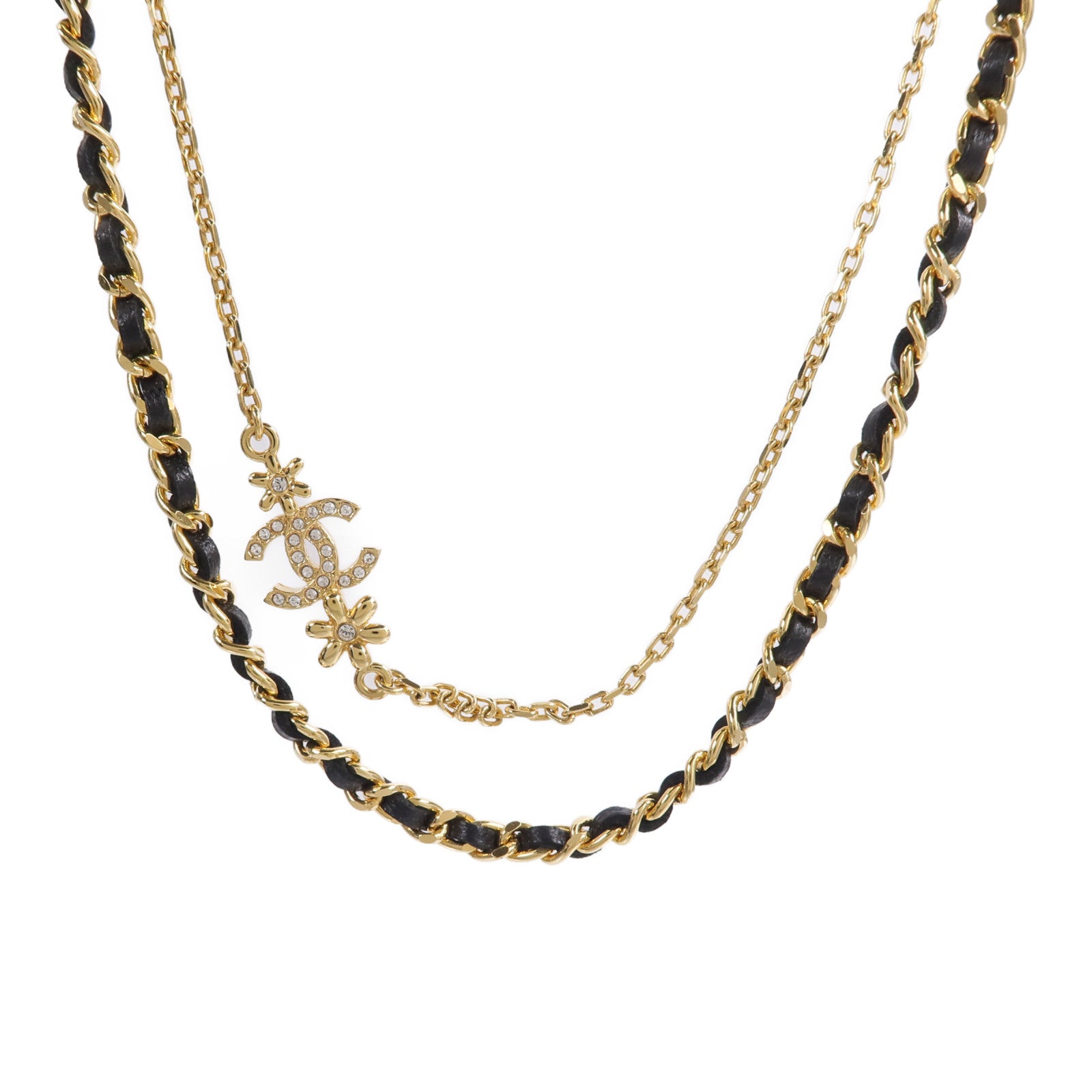 CHANEL 【激減優惠】金屬/牛皮皮革Necklace項鍊