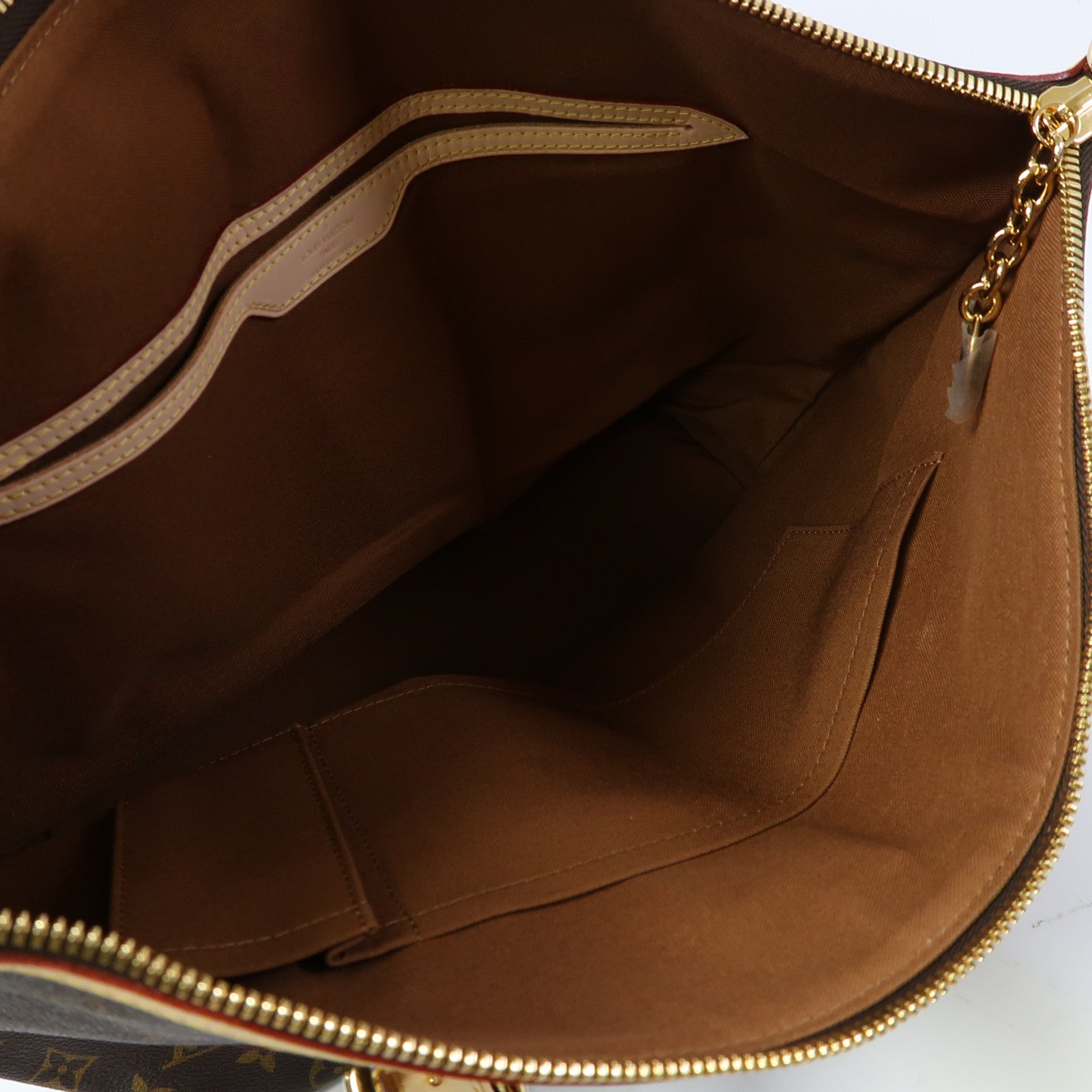 LOUIS VUITTON Monogram Palermo GM金扣手挽肩背兩用袋啡色