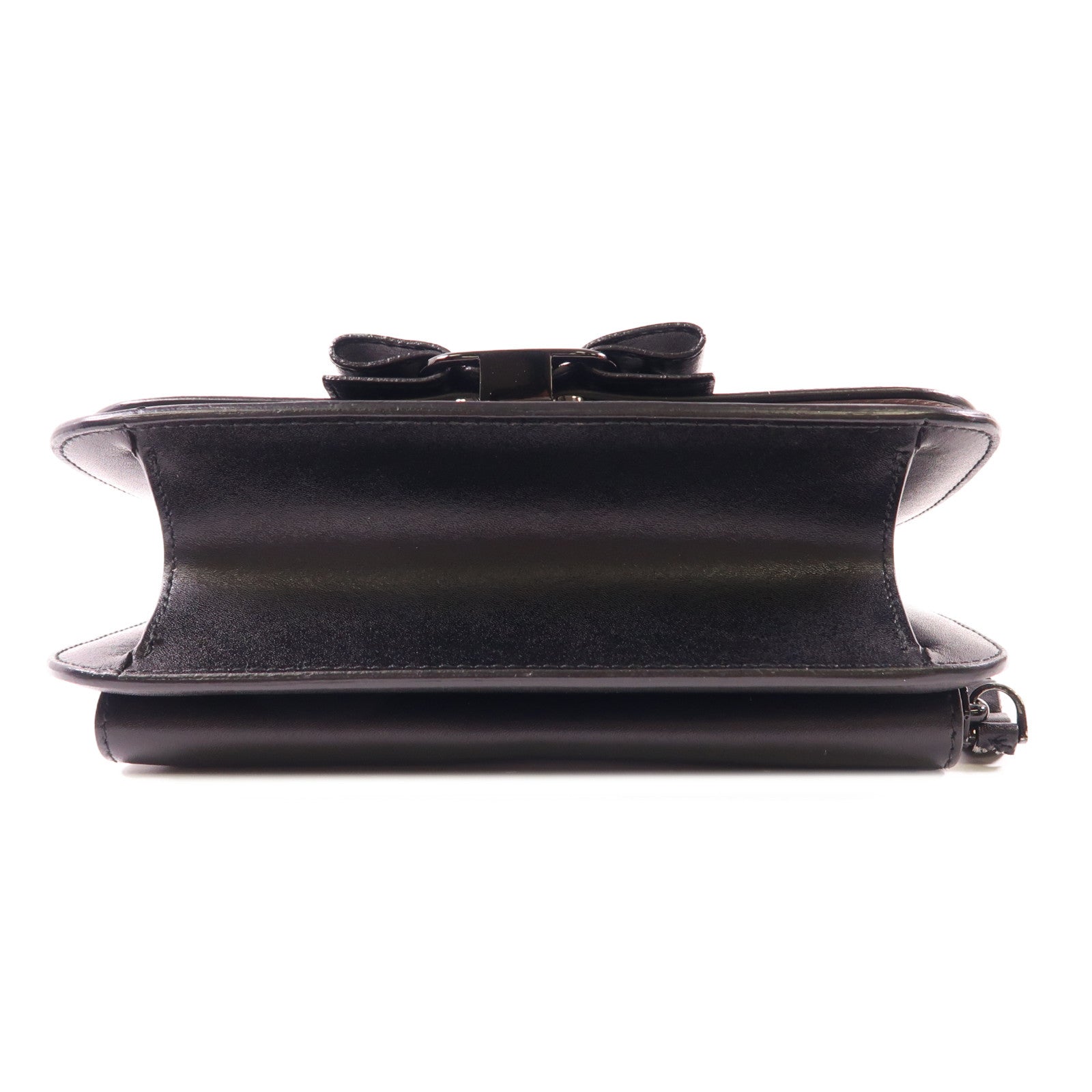 Salvatore Ferragamo 牛皮皮革Chain Shoulder鏈帶肩背袋