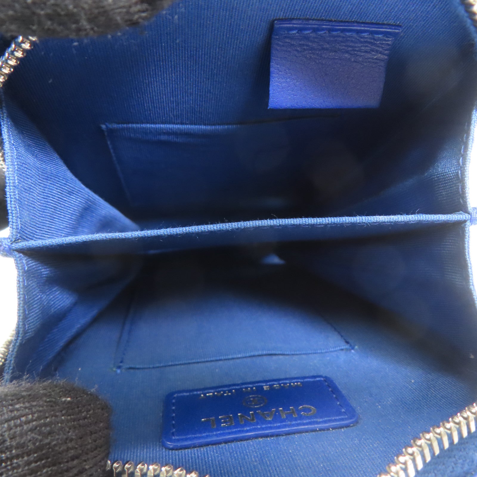 CHANEL 羊皮皮革Shoulder Bag銀扣鏈帶肩背袋