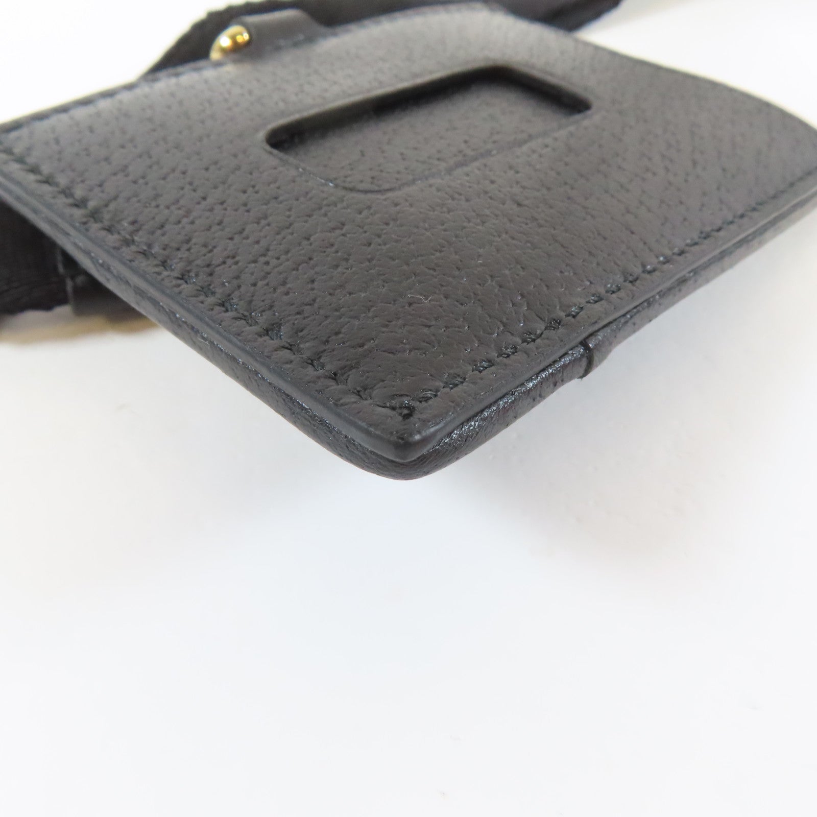 GUCCI 牛皮皮革Card Case金扣卡片套黑色
