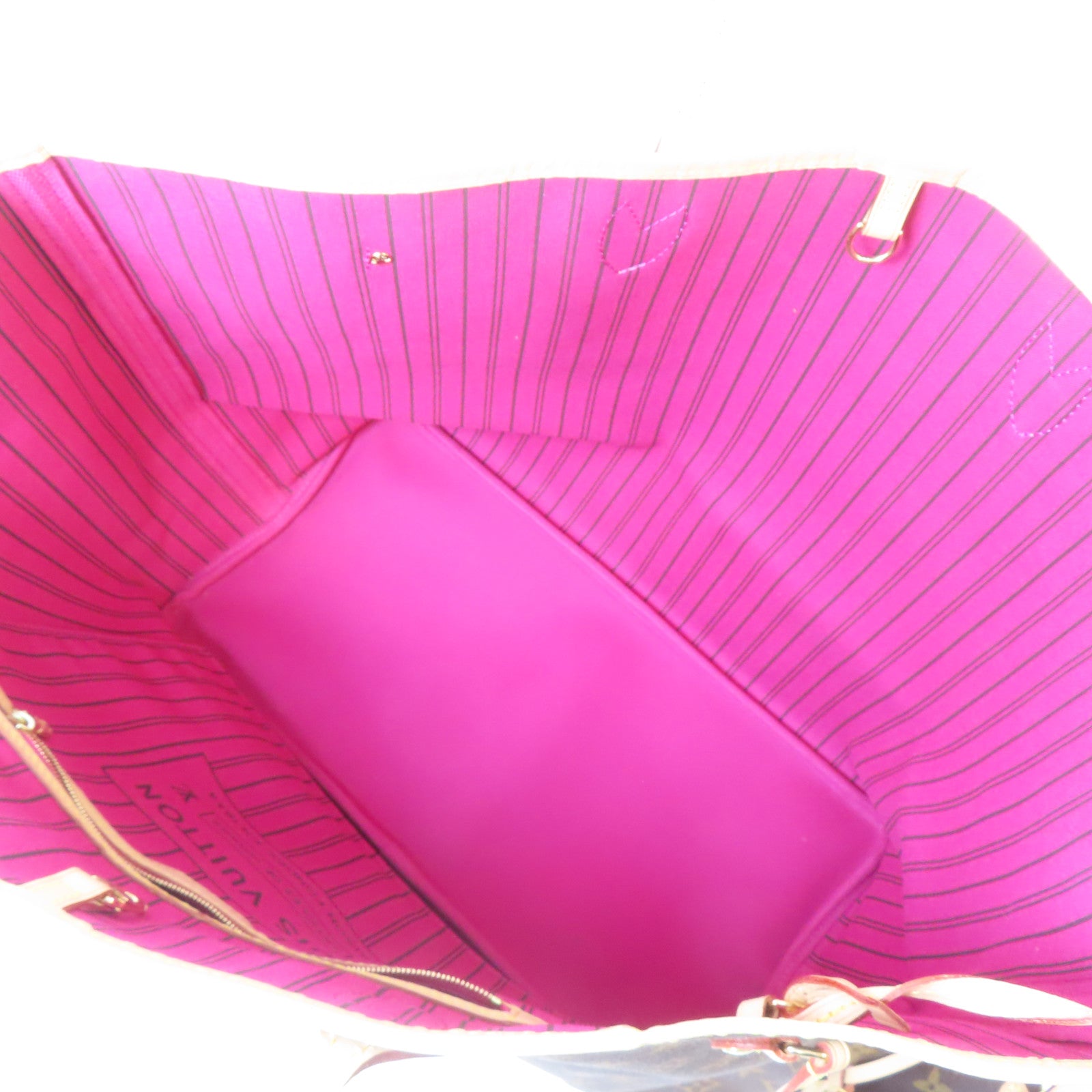 LOUIS VUITTON Monogram Neverfull GM金扣肩背袋啡色