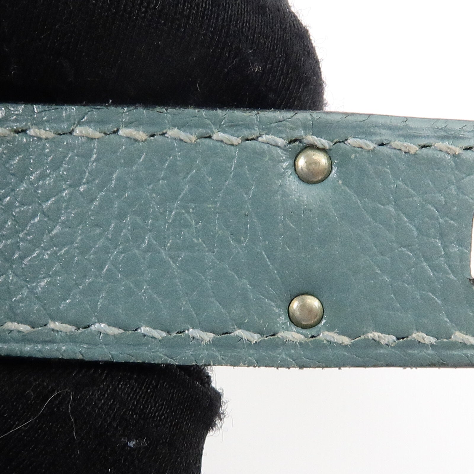 HERMES Evercolor皮革Berline 28肩背袋Ciel/Gris Perle