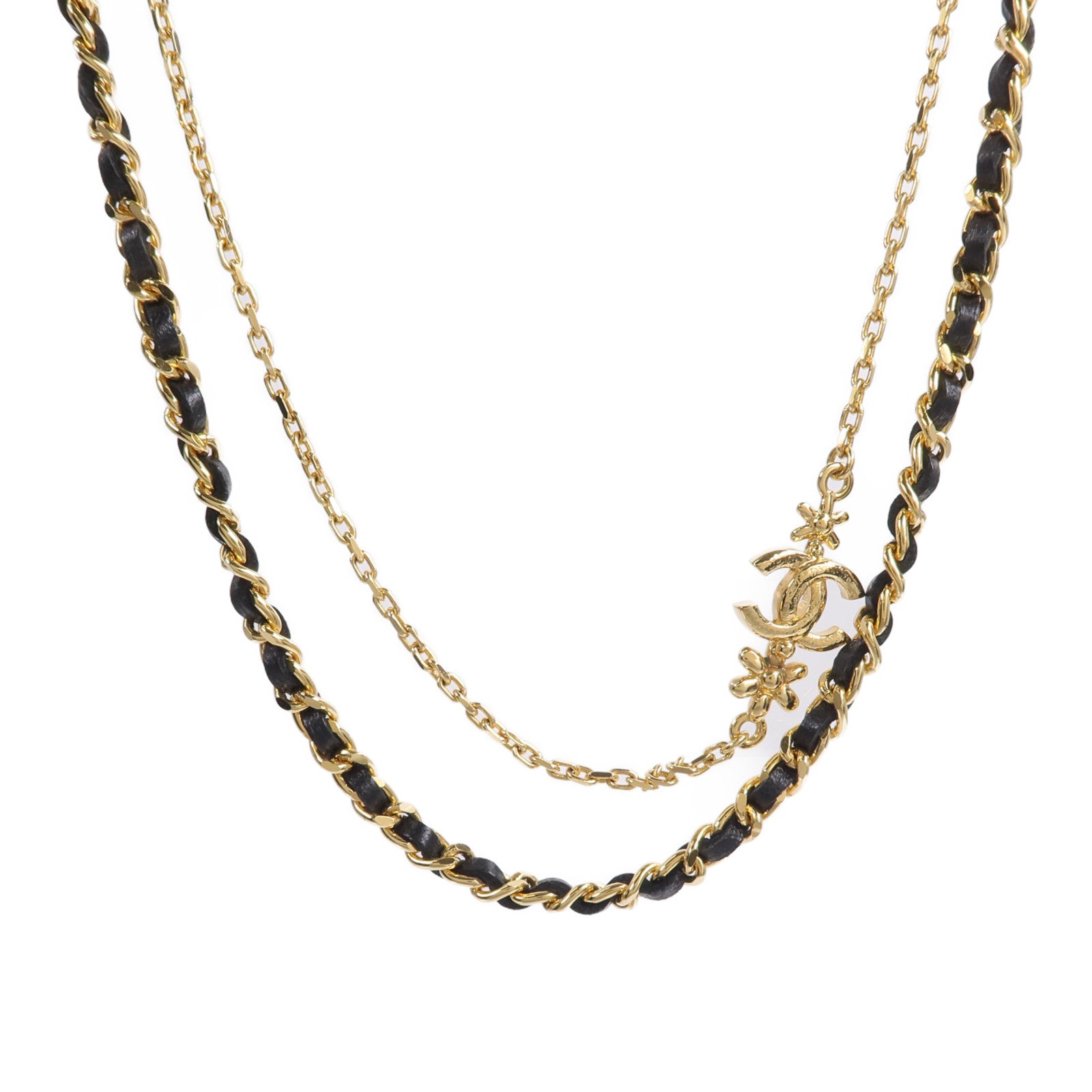CHANEL 【激減優惠】金屬/牛皮皮革Necklace項鍊