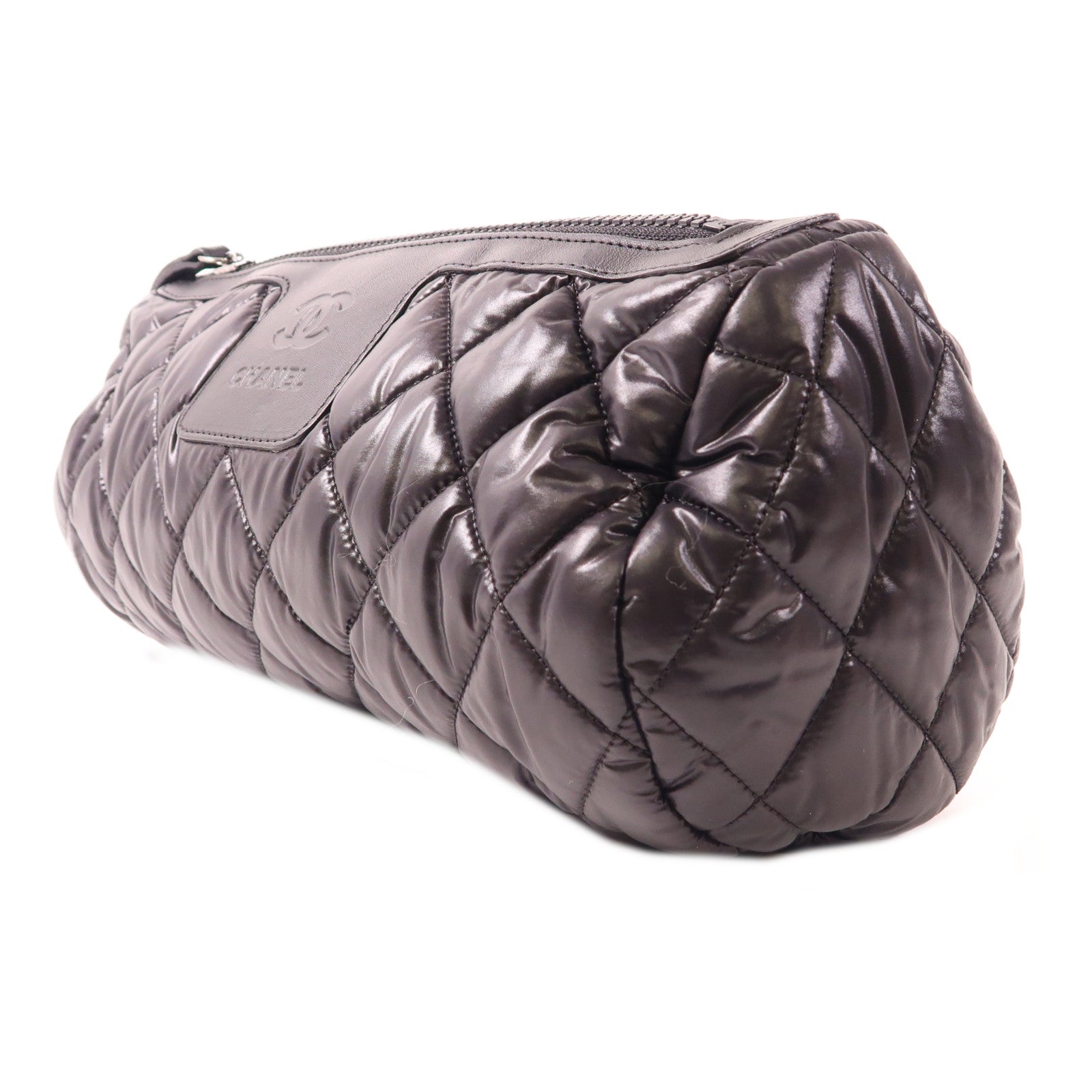 CHANEL 尼龍Handbag銀扣手拿包