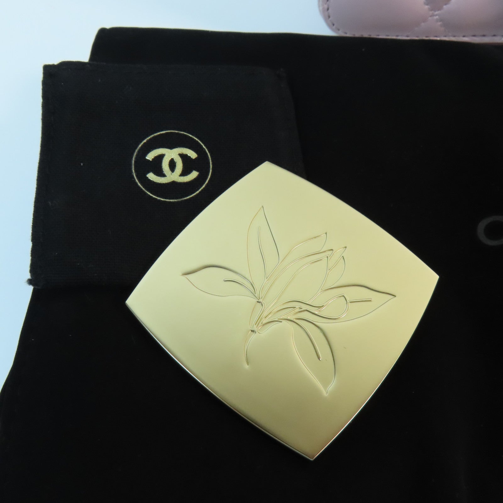 CHANEL 皮革2 Way Shoulder金扣手挽肩背兩用袋