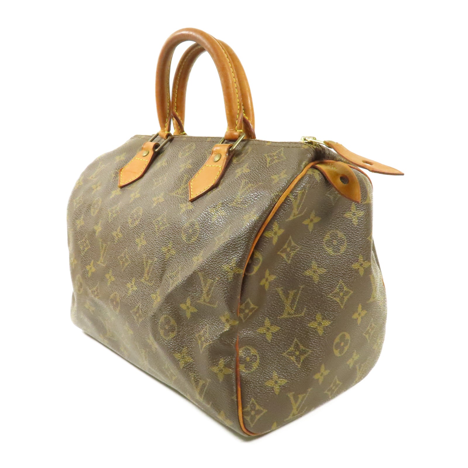 LOUIS VUITTON LV GHW Speedy 30 Handbag Boston Bag M41526 Monogram Brown