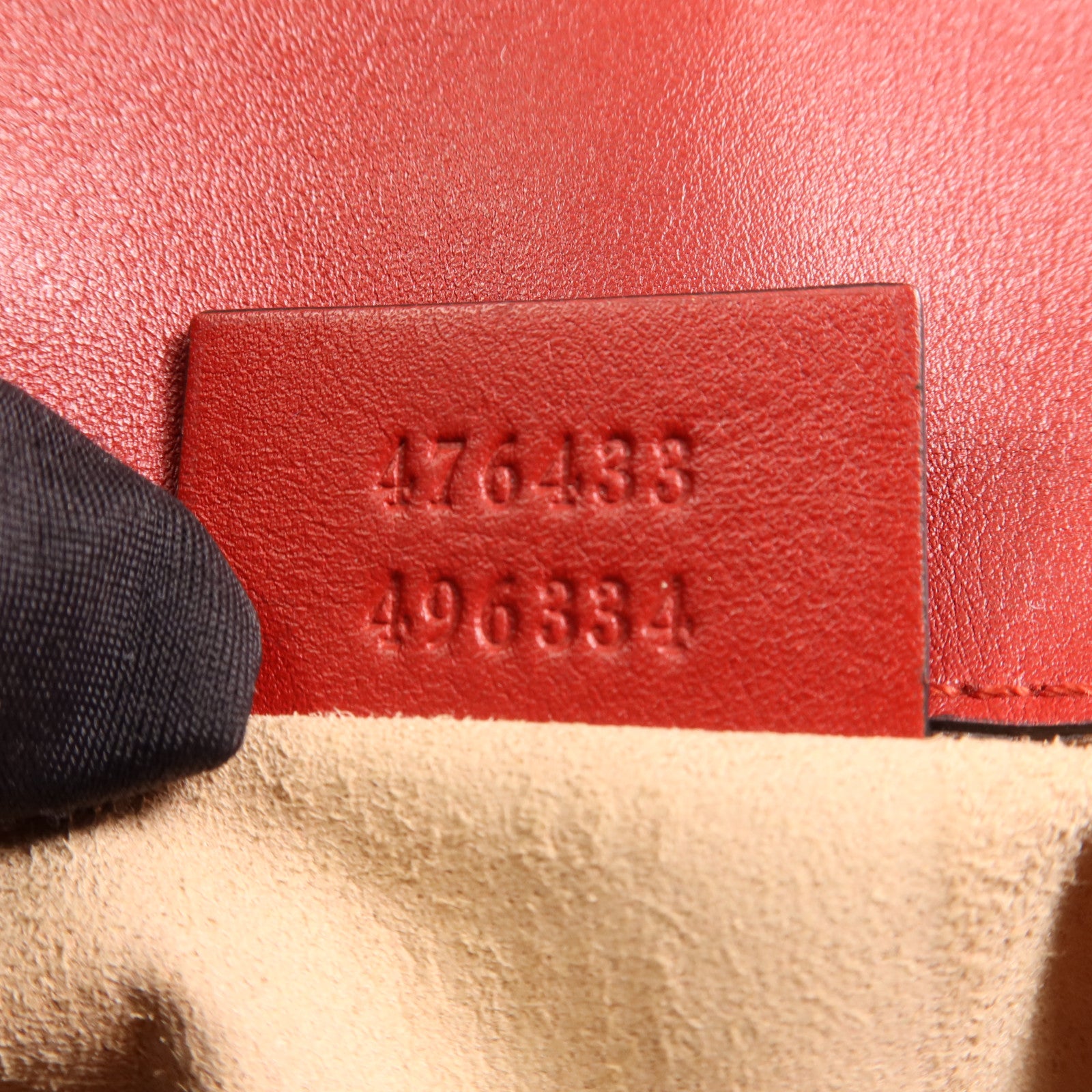 GUCCI 羊皮皮革GG Marmont Super Mini金扣鏈帶肩背袋