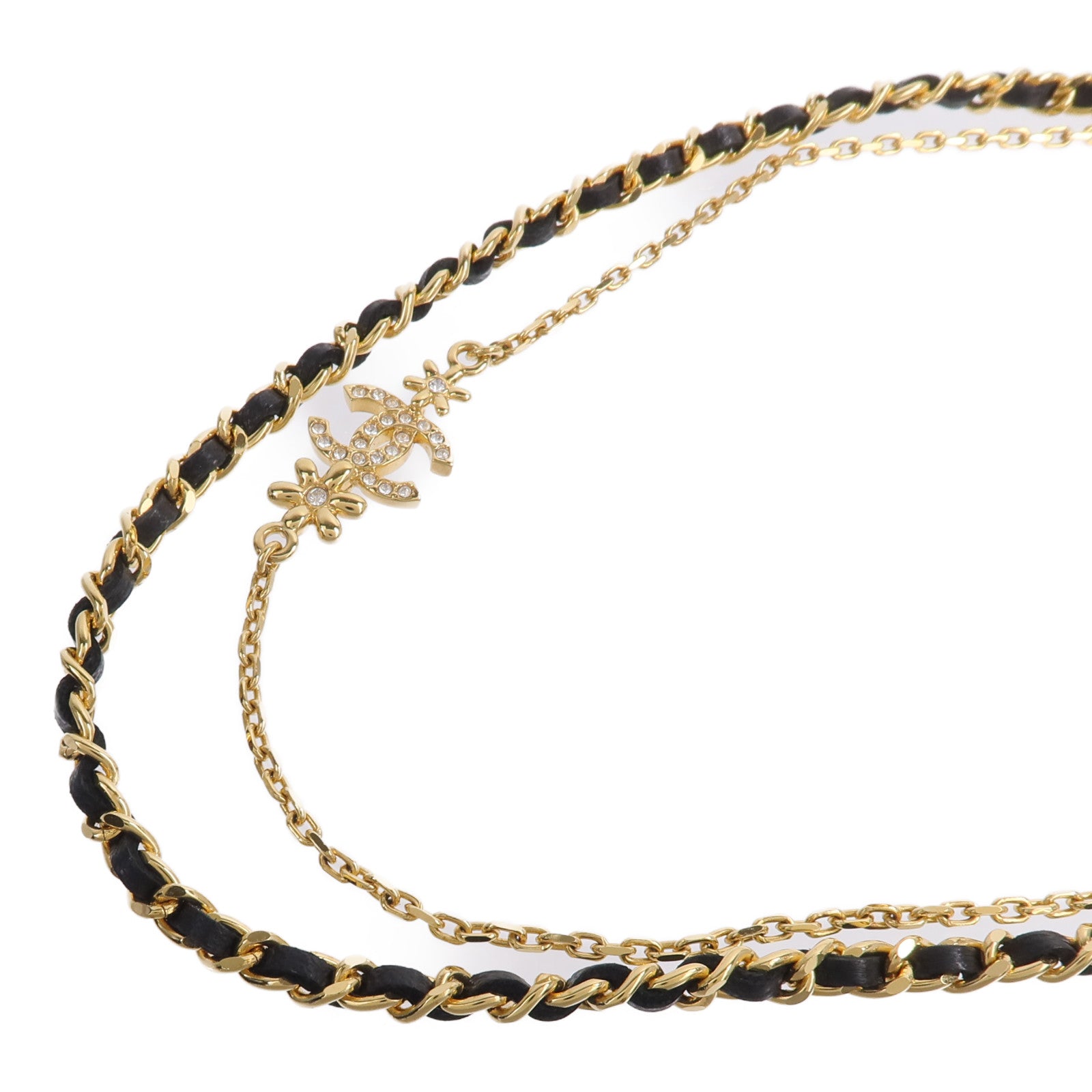 CHANEL 【激減優惠】金屬/牛皮皮革Necklace項鍊