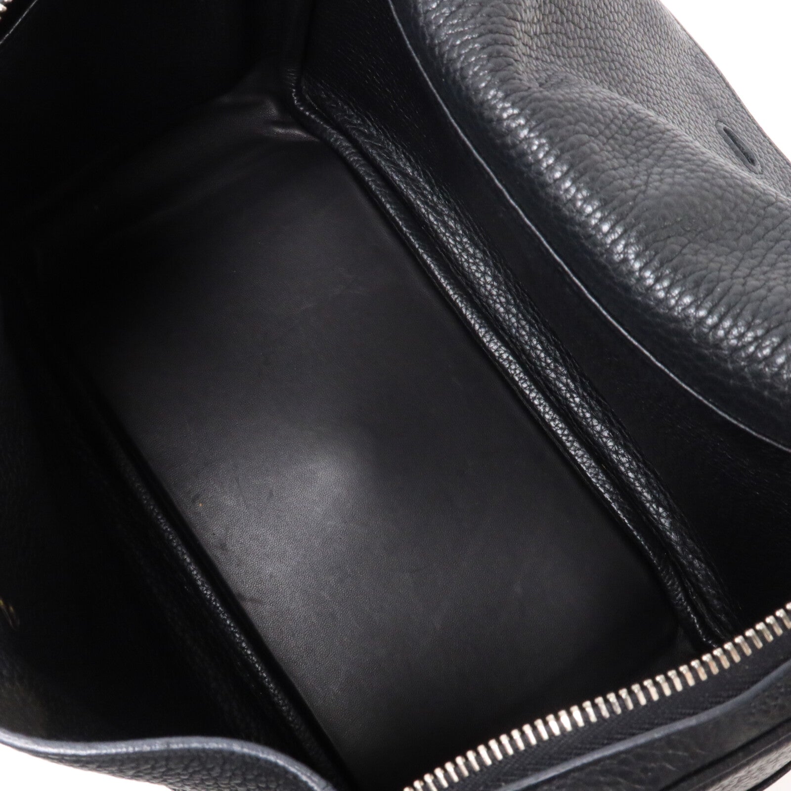 HERMES Clemence皮革Lindy 30手挽肩背兩用袋Noir