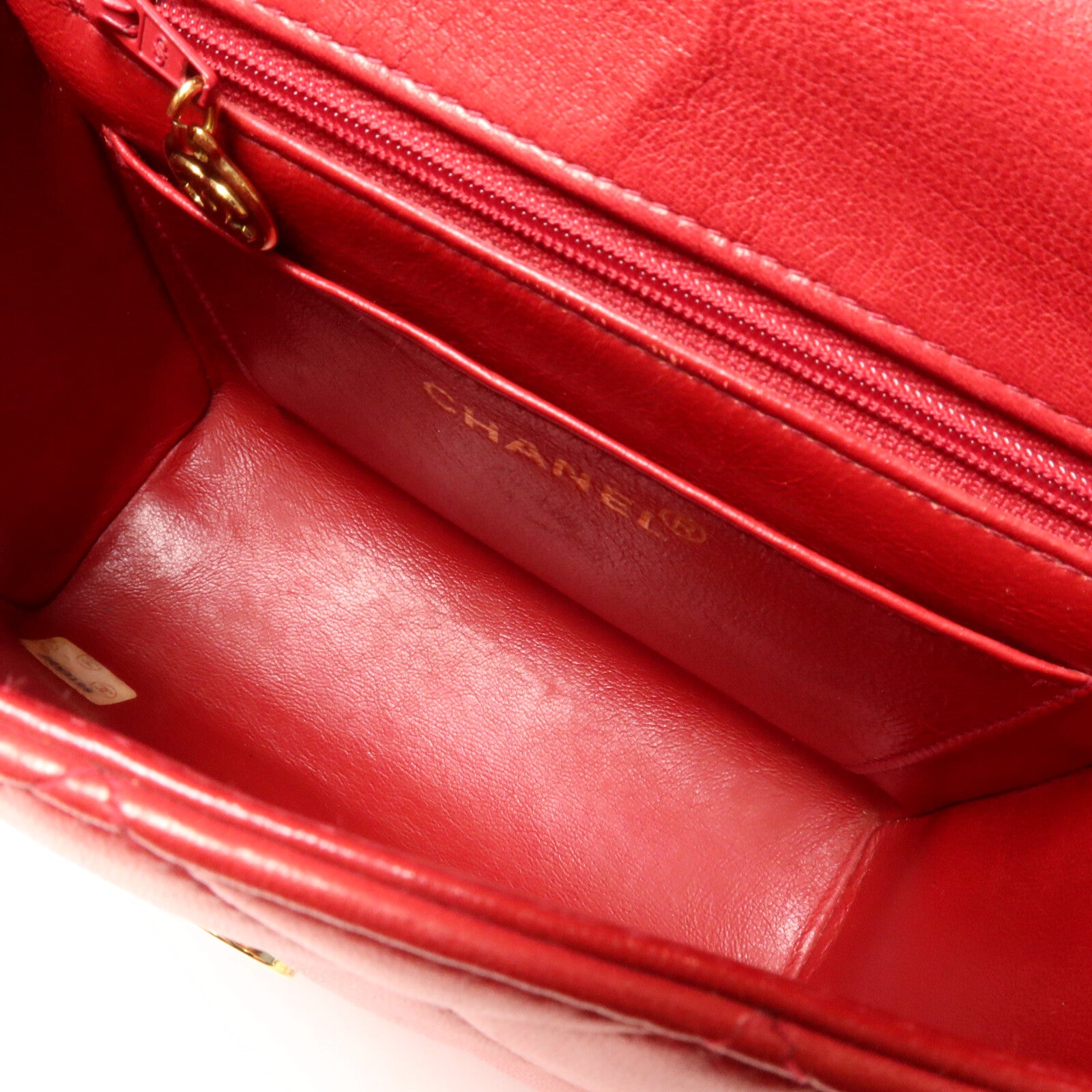 CHANEL 羊皮皮革Vintage Quilted CC Flap Shoulder Bag肩背袋