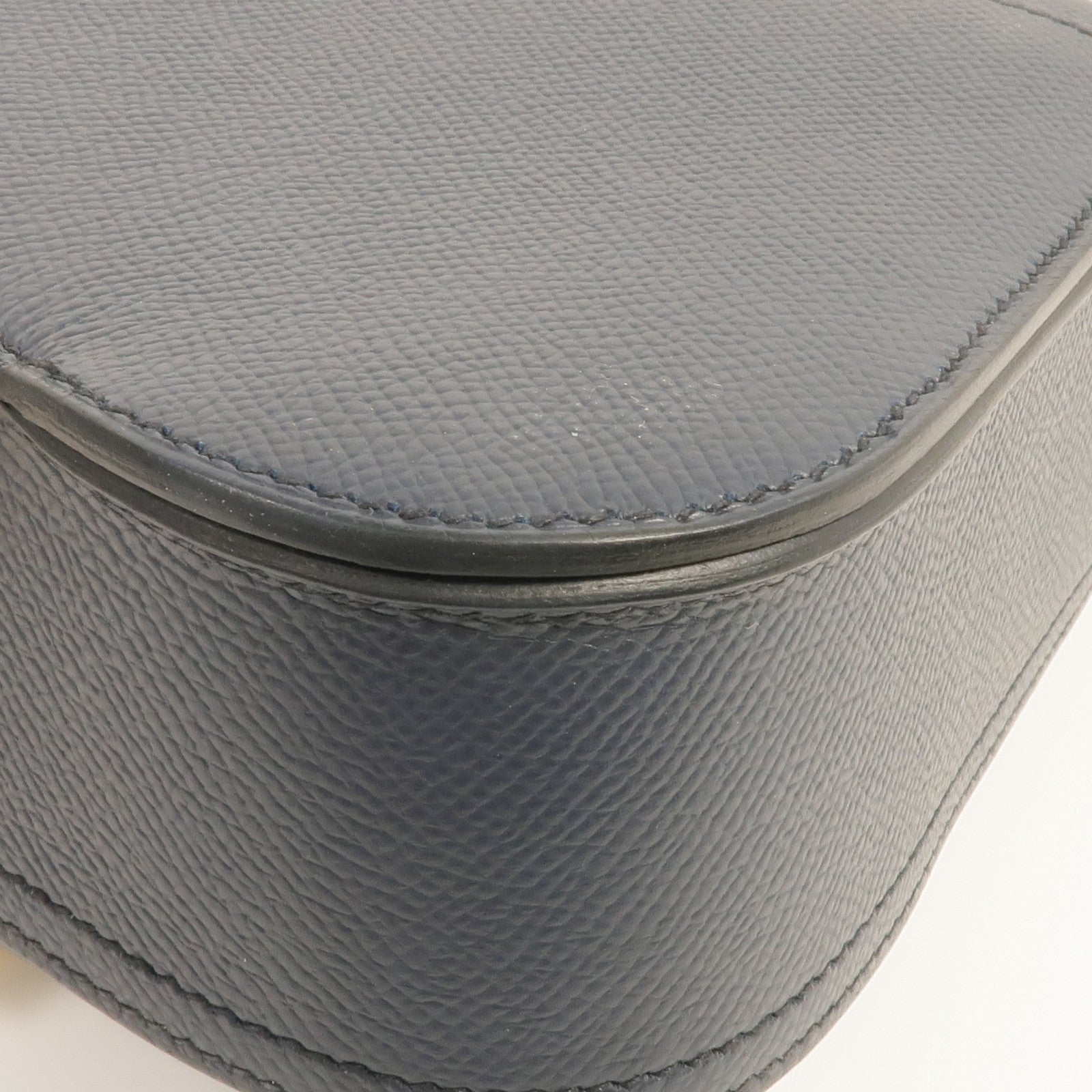 HERMES Epsom皮革Della Cavalleria金扣肩背袋Bleu Indigo