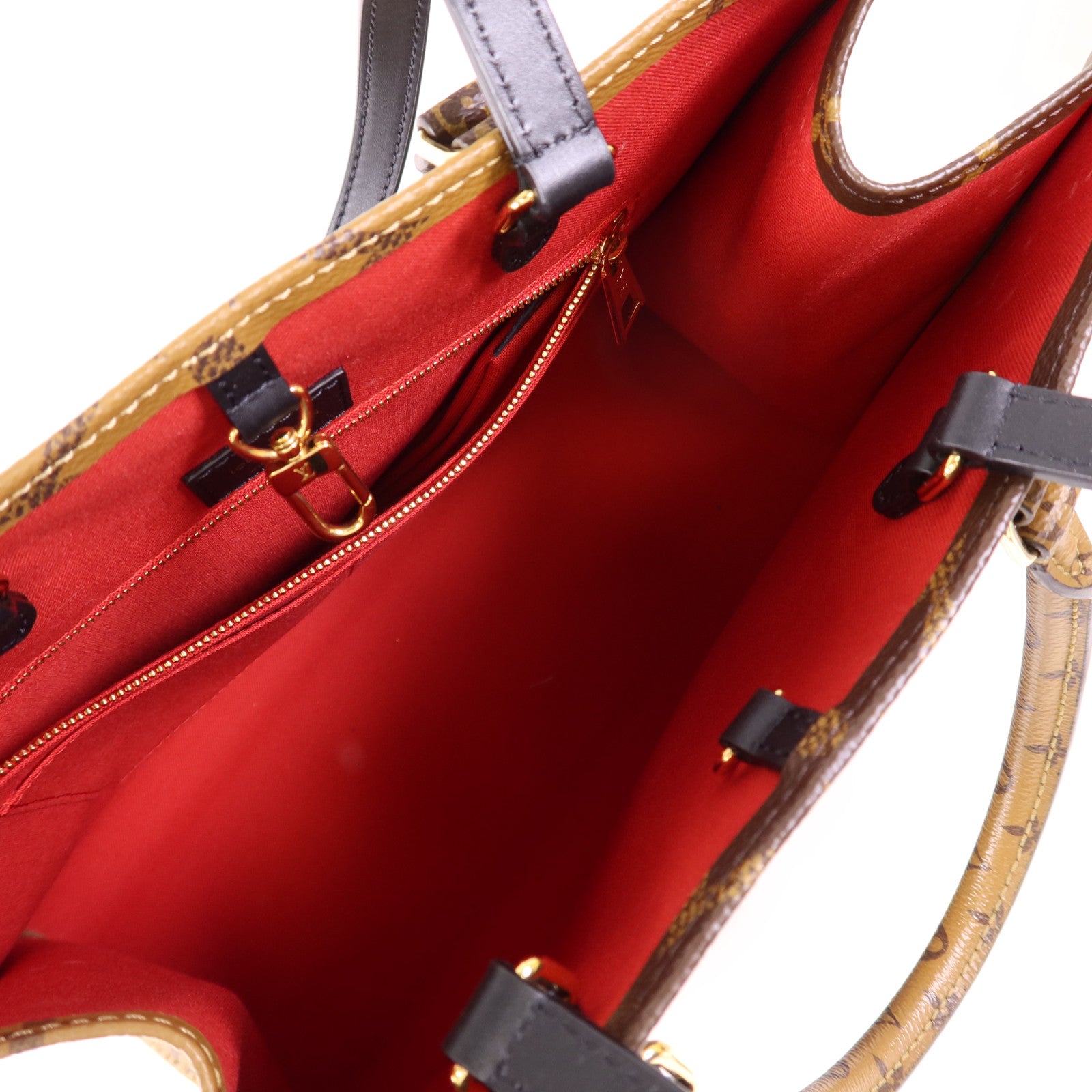 LOUIS VUITTON LV GHW On The Go MM 2 Way Bag M45321 Monogram Giant Brown