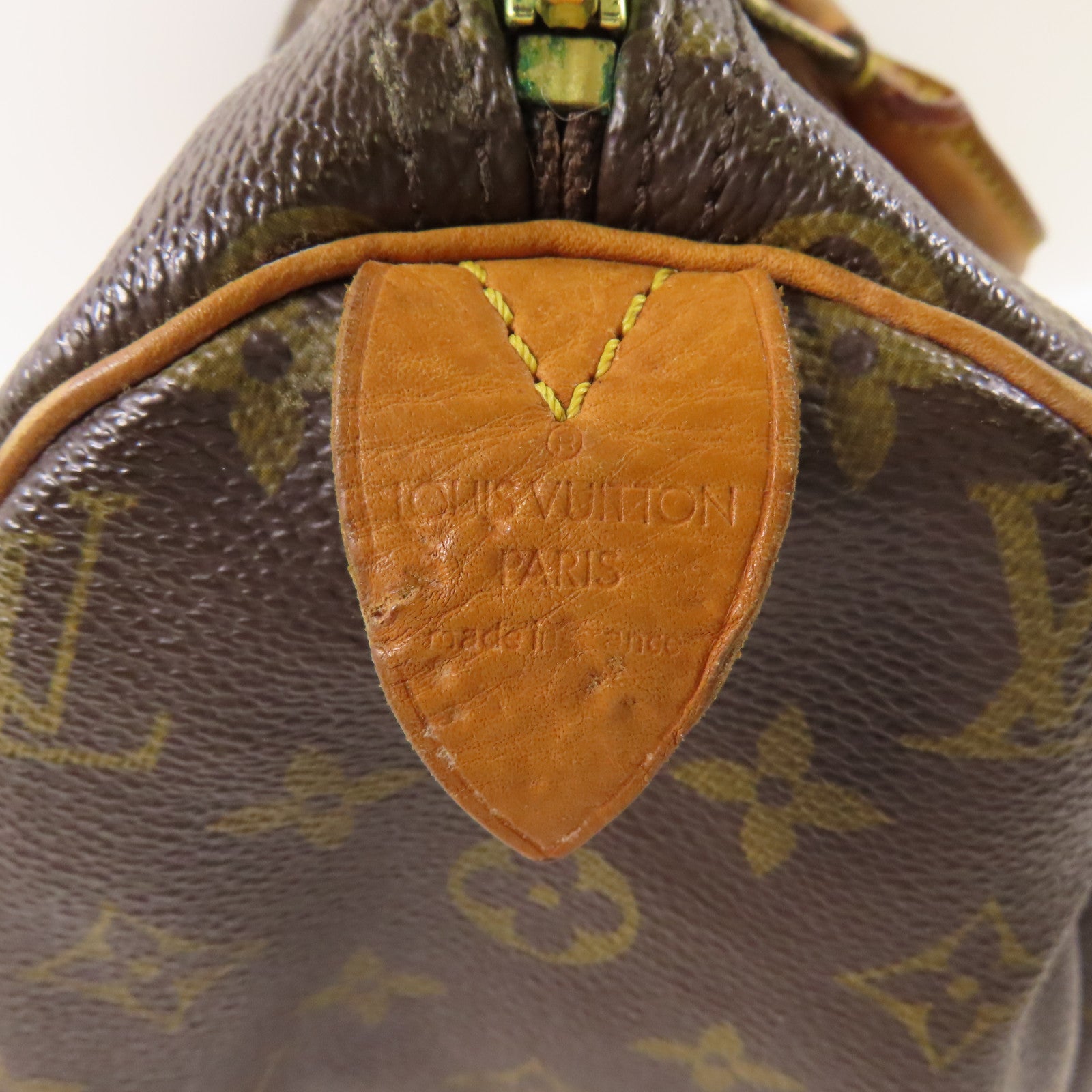 LOUIS VUITTON LV GHW Speedy 30 Handbag Boston Bag M41526 Monogram Brown