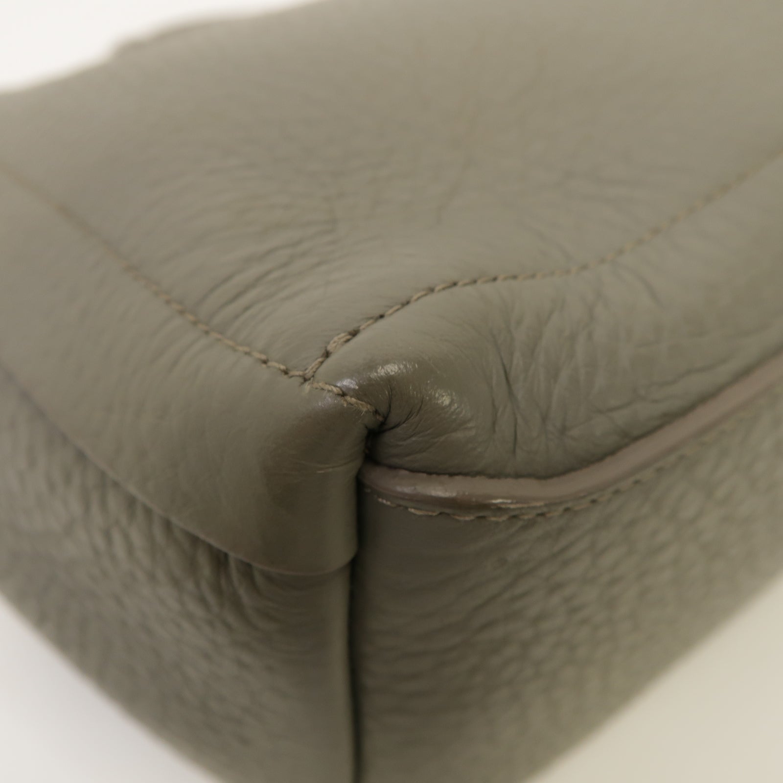 Furla 【激減優惠】牛皮皮革2 Way Shoulder Bag金扣手挽肩背兩用袋灰色