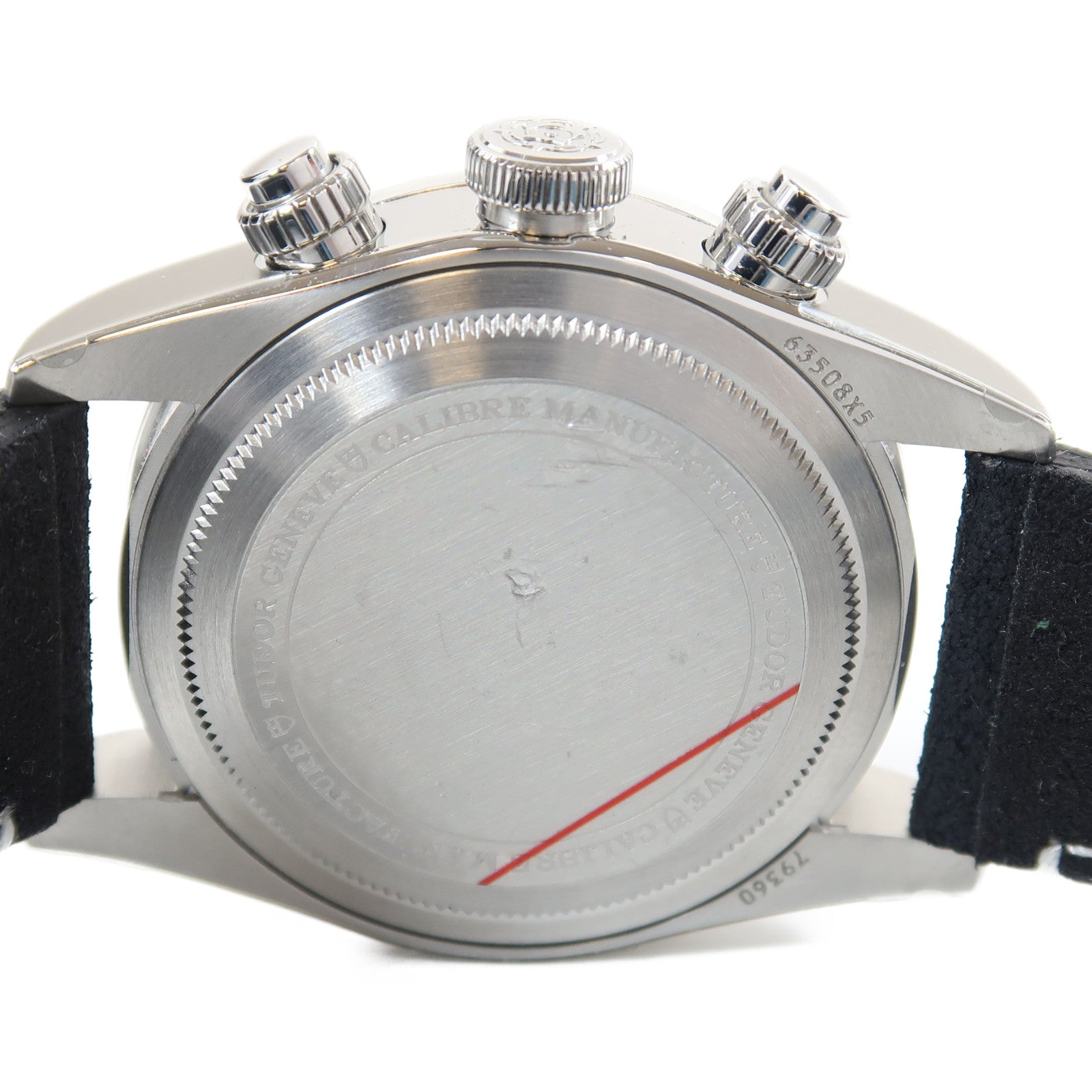 TUDOR Black Bay Chrono不鏽鋼/皮革帶手錶自動機芯白色