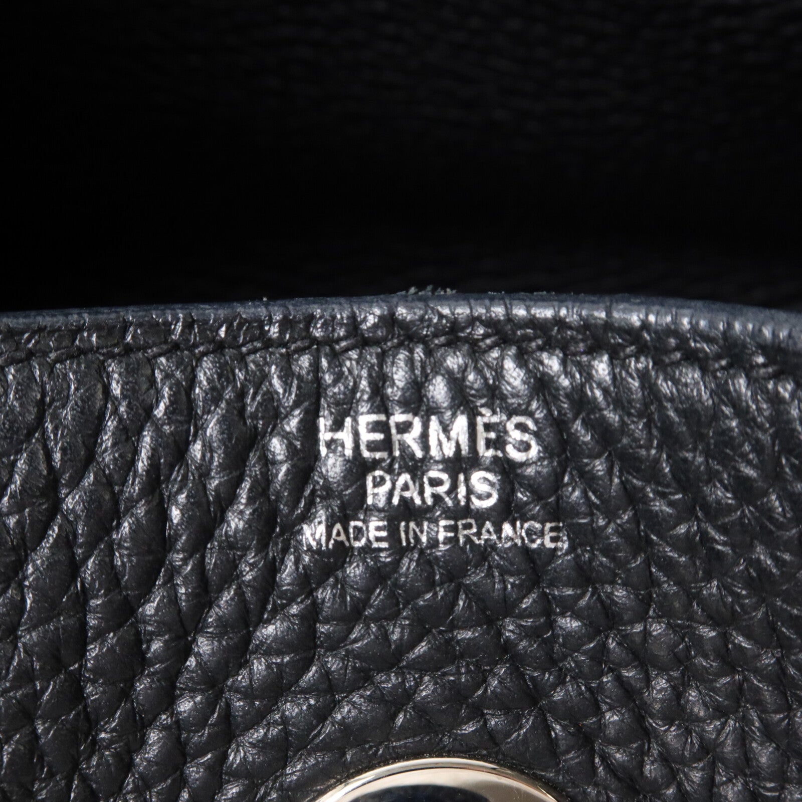 HERMES Clemence皮革Lindy 30手挽肩背兩用袋Noir