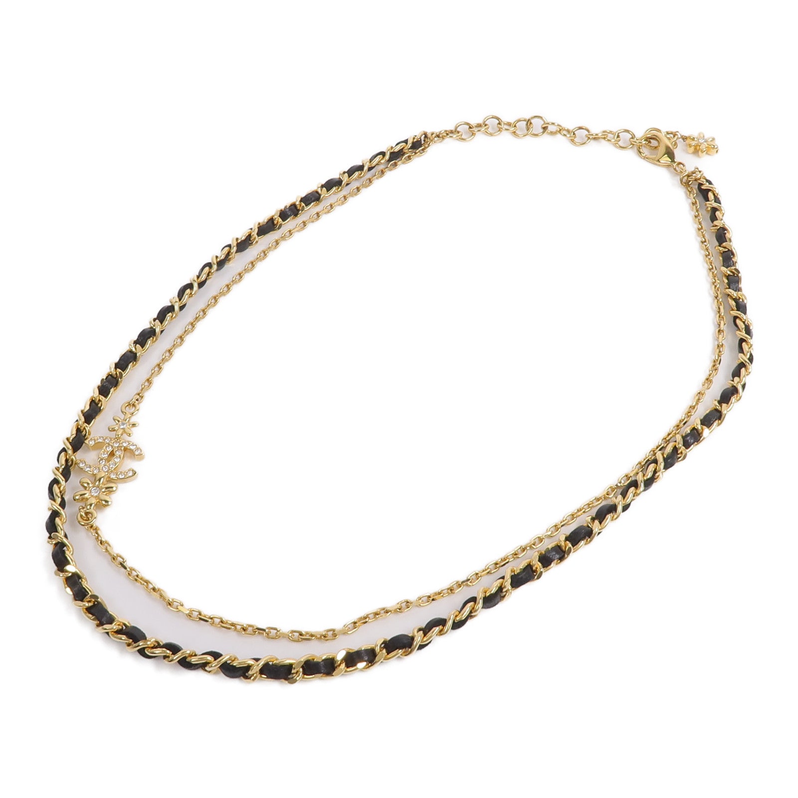 CHANEL 【激減優惠】金屬/牛皮皮革Necklace項鍊