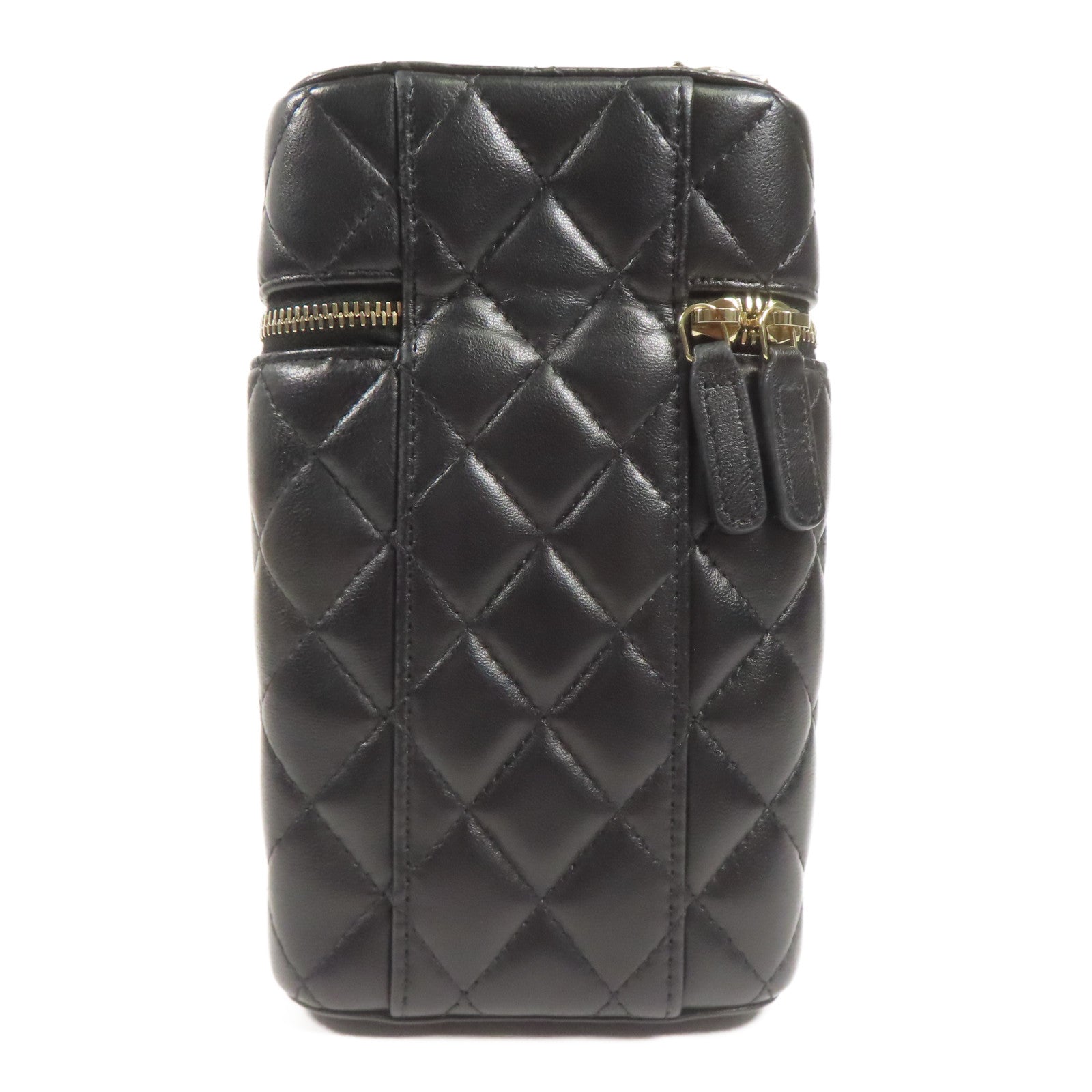 CHANEL 羊皮皮革Shoulder Bag金扣鏈帶肩背袋