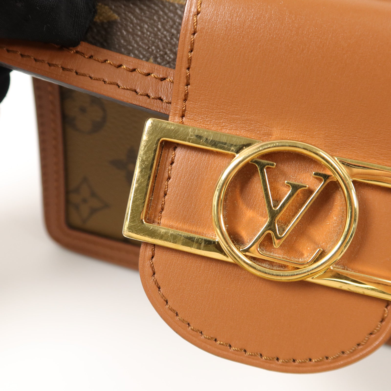 LOUIS VUITTON Monogram Reverse Mini Dauphine肩背袋
