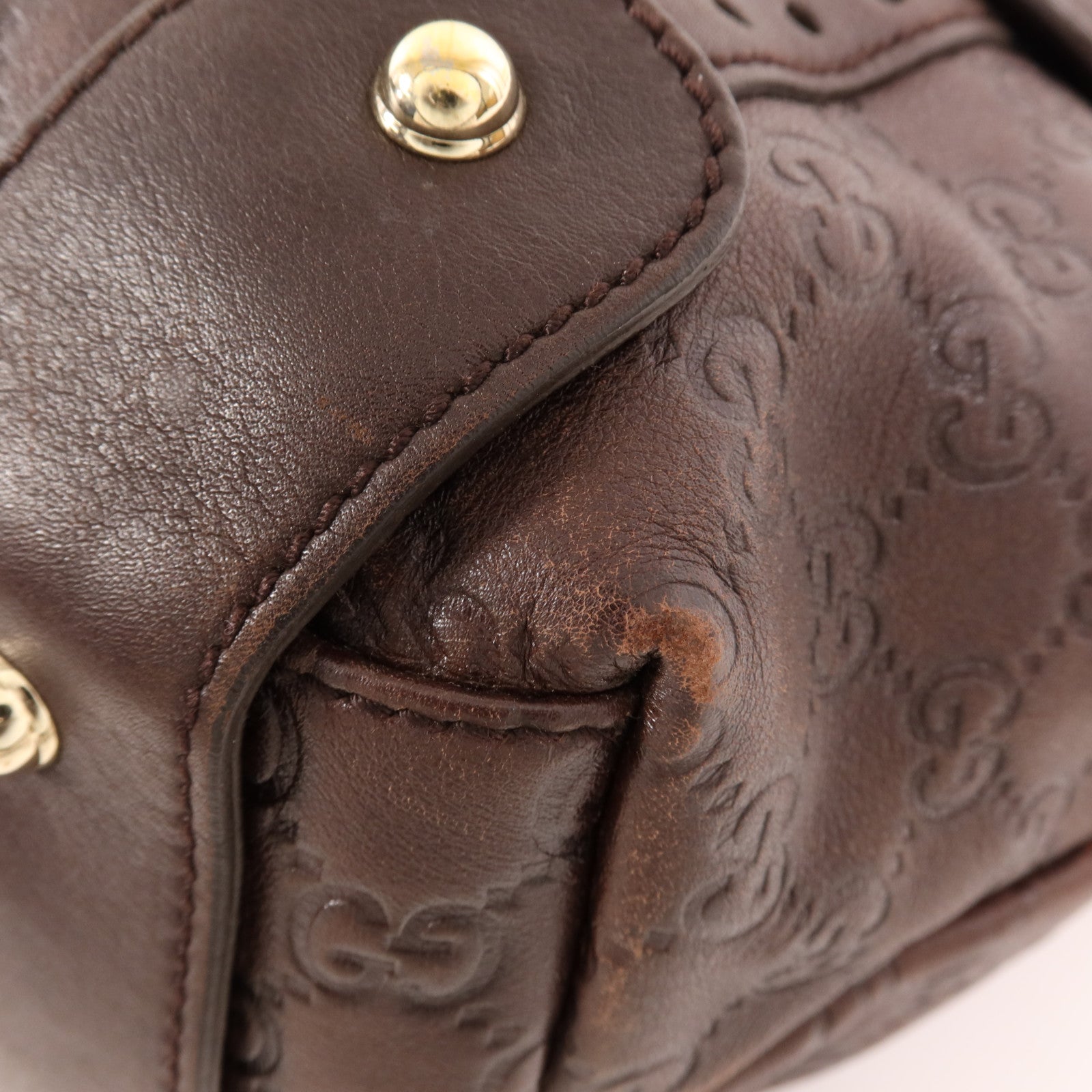 GUCCI 牛皮皮革Pelham金扣肩背袋