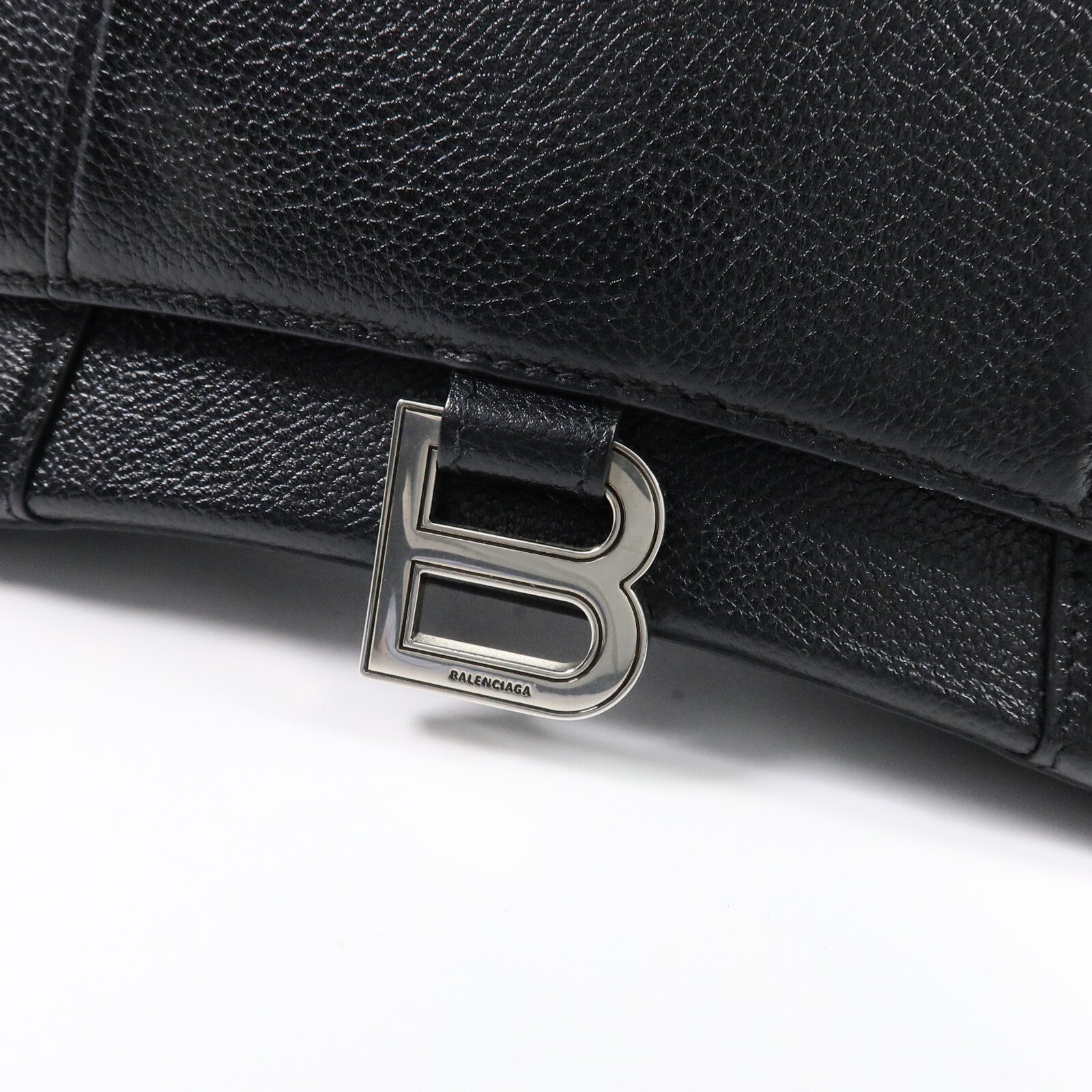 BALENCIAGA 牛皮皮革Hourglass Small Top Handle手挽肩背兩用袋