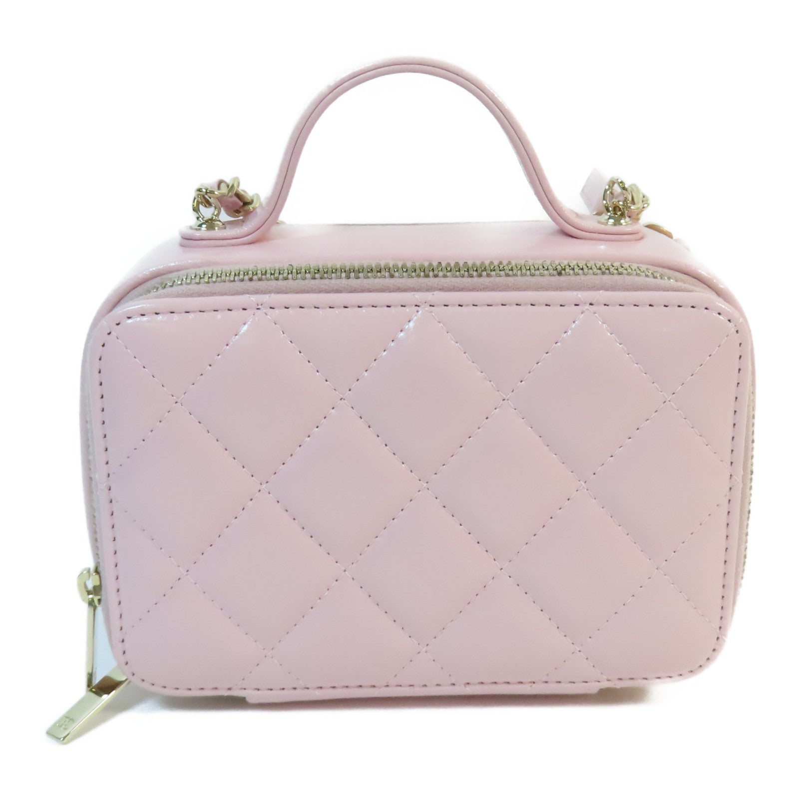 CHANEL 皮革2 Way Shoulder金扣手挽肩背兩用袋