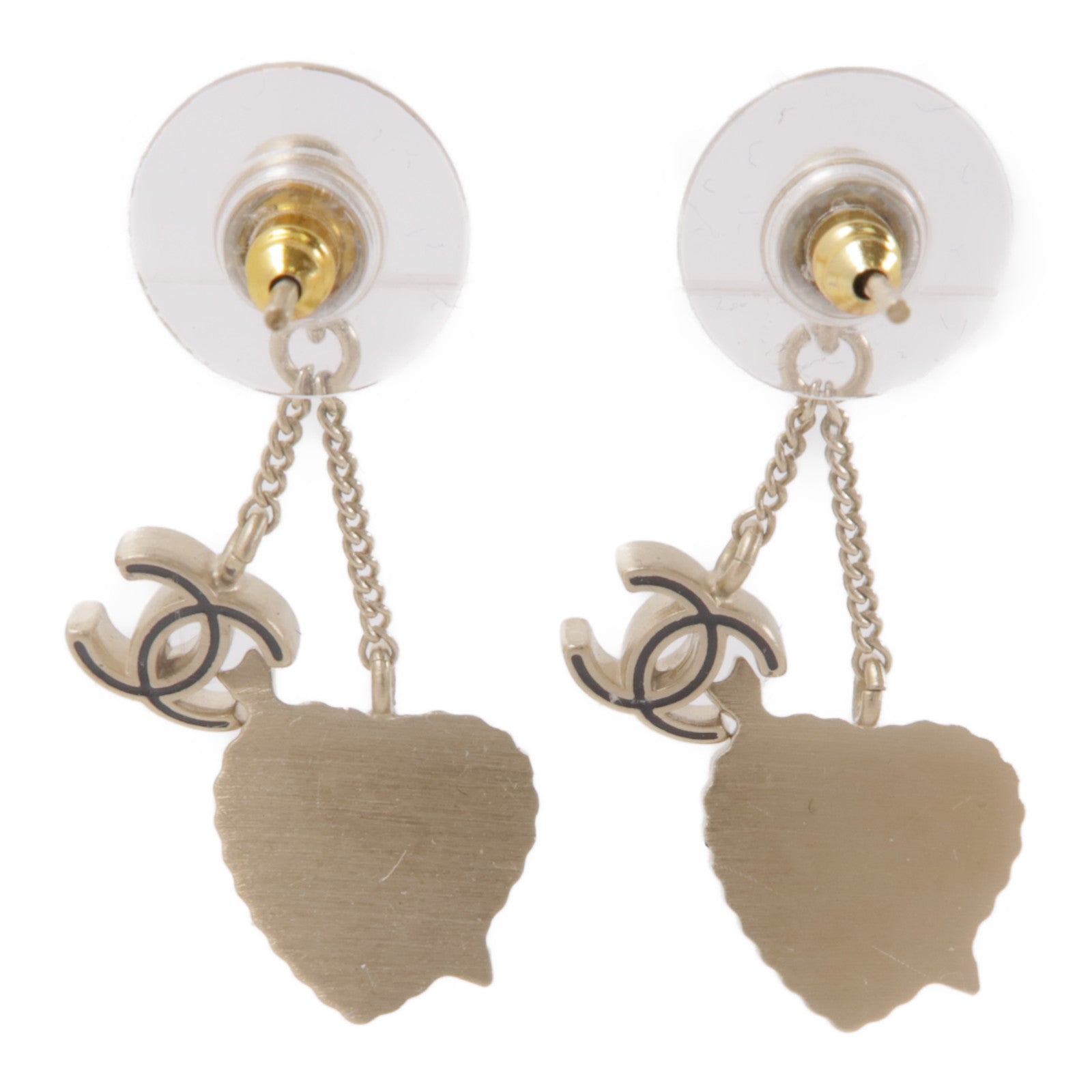 CHANEL 金屬Earrings耳環金色/紅色