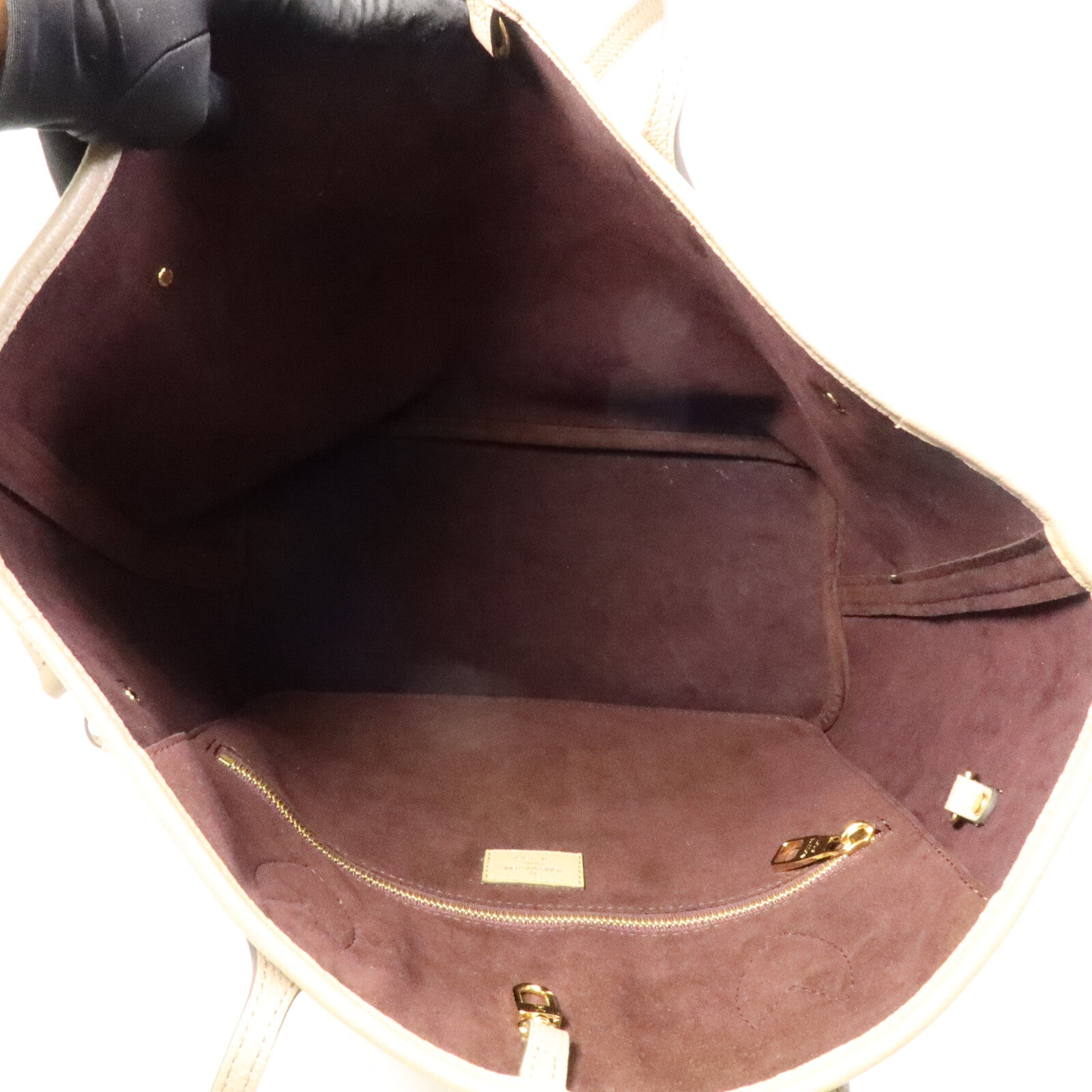 LOUIS VUITTON Monogram Empreinte Neverfull MM肩背袋