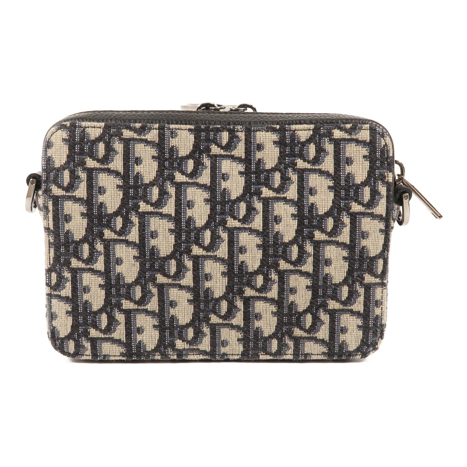 Dior 帆布Zipped Pouch With Strap銀扣肩背袋