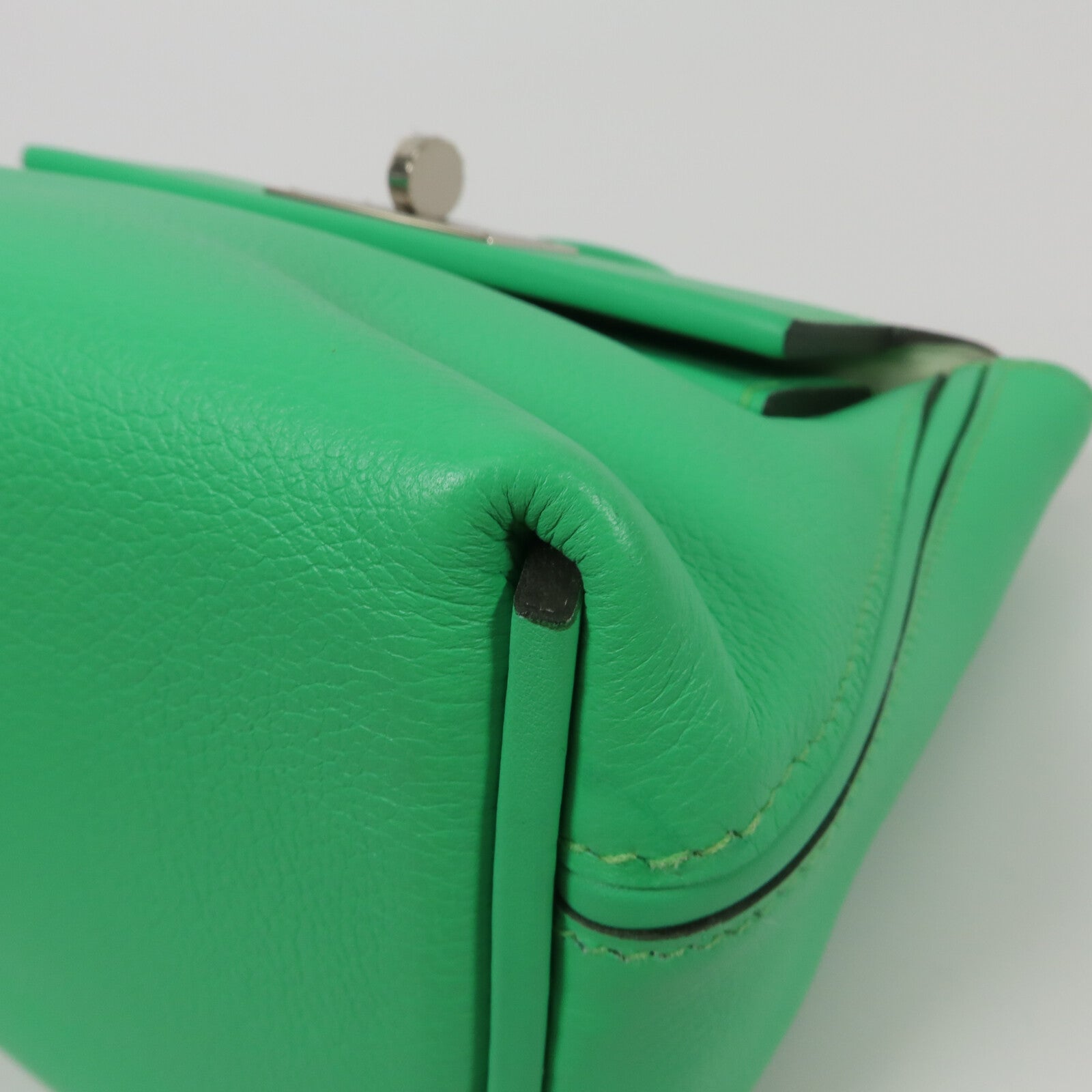 HERMES Swift/Evercolor皮革24/24 Mini手挽肩背兩用袋Vert Comics/Vert Fiz