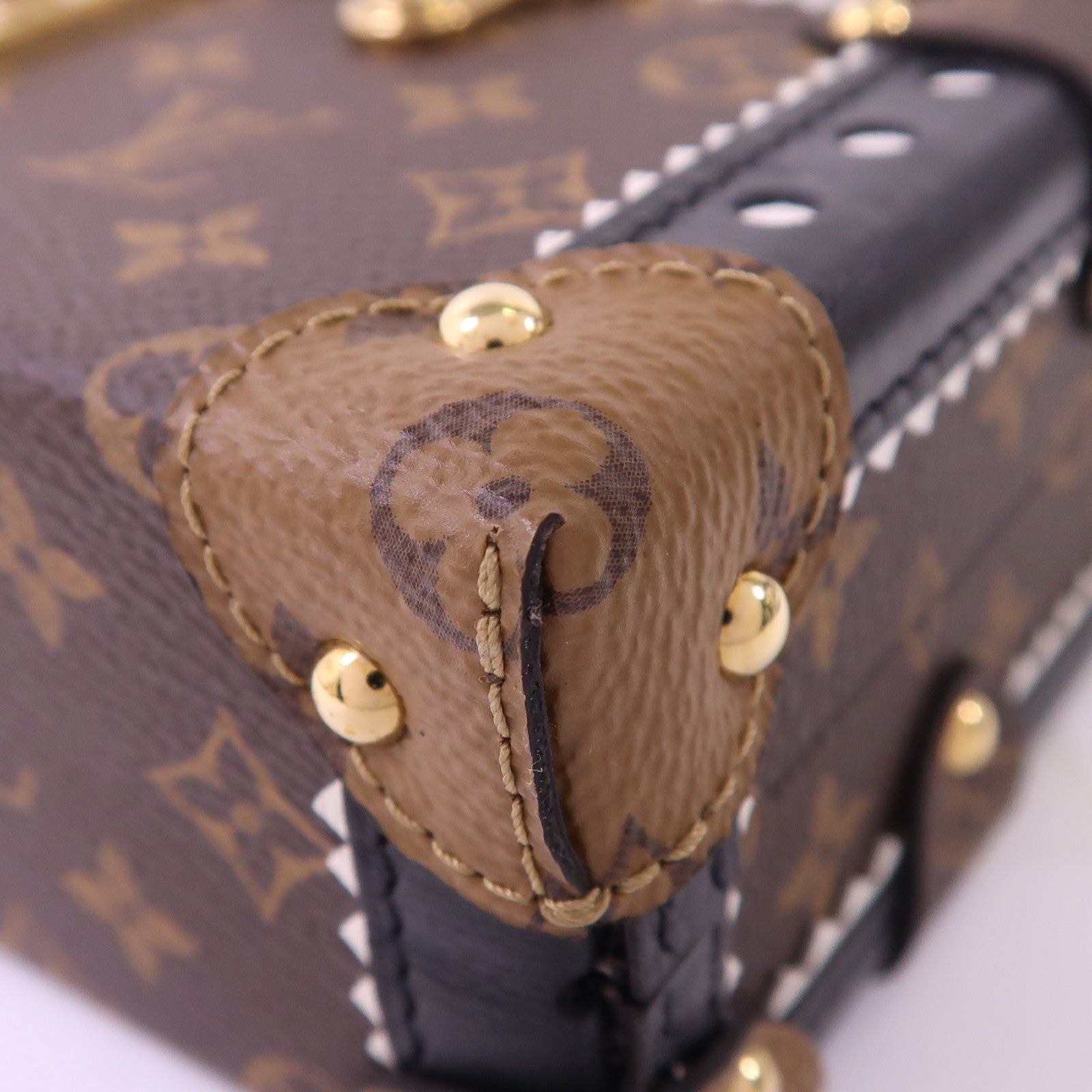 LOUIS VUITTON Monogram Petite Malle Shoulder Bag金扣肩背袋