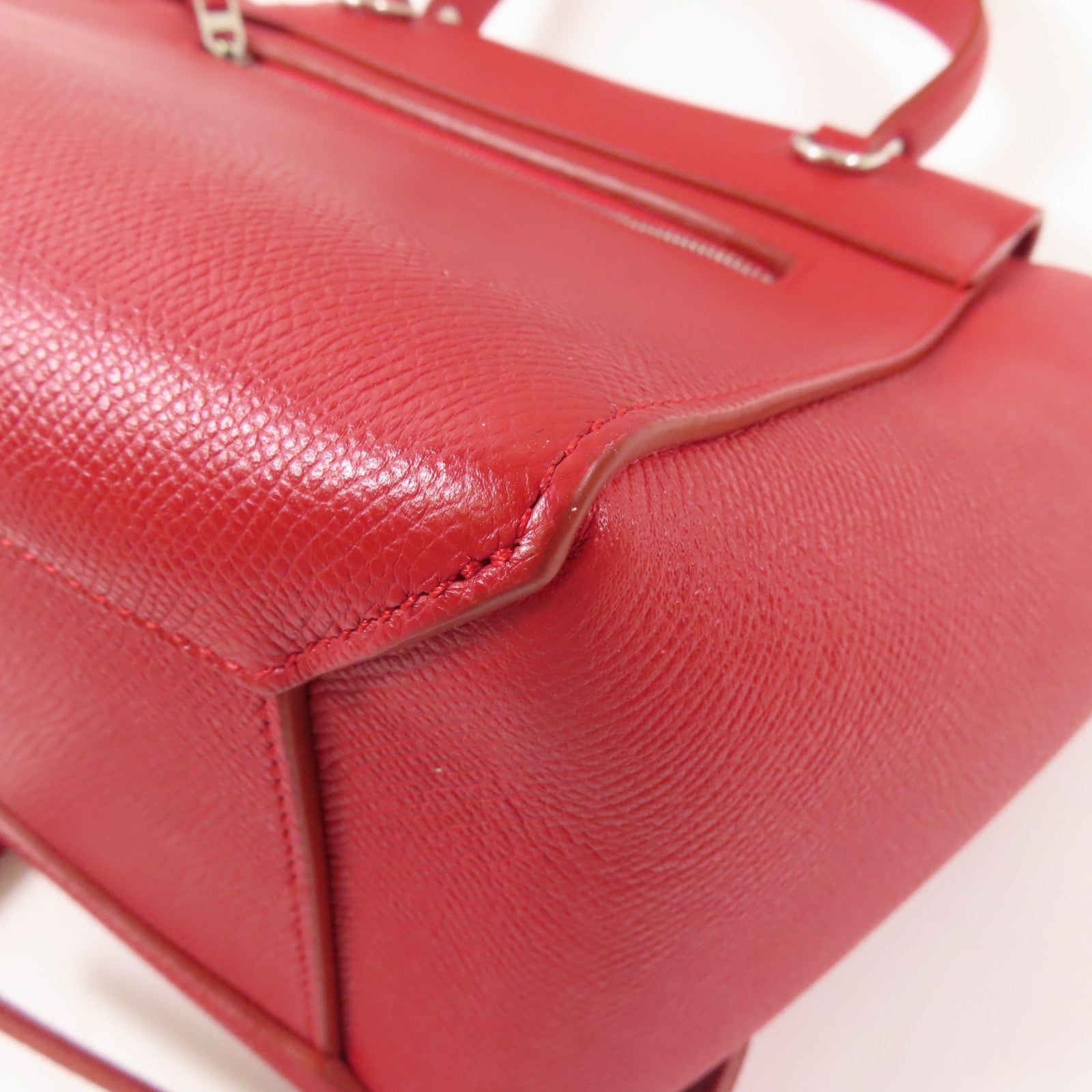 CELINE 牛皮皮革Micro Belt Bag銀扣手挽肩背兩用袋