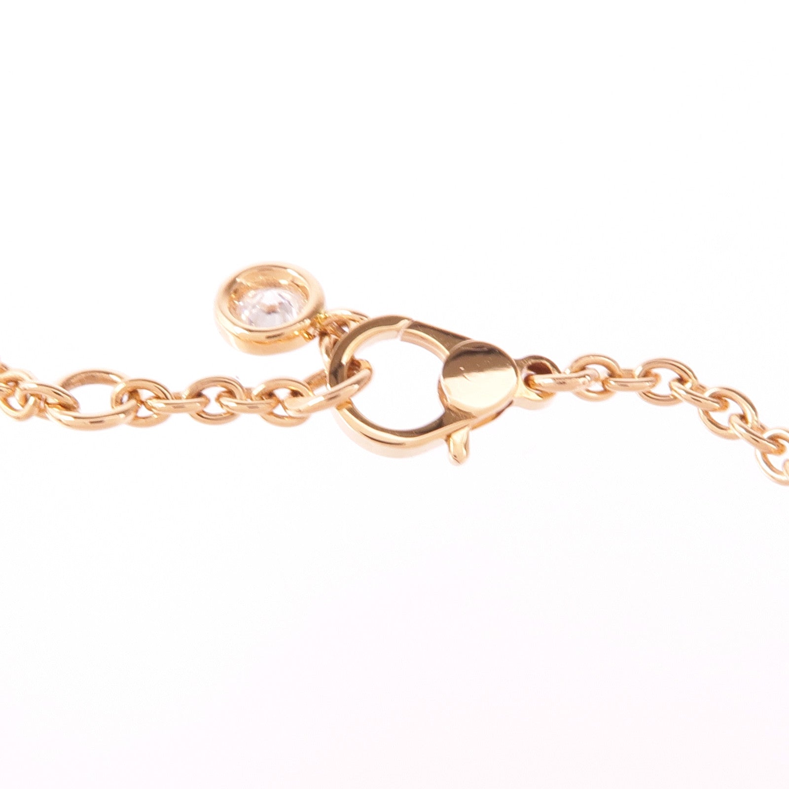 HERMES Finesse Bracelet Diamond 18K Pink Gold