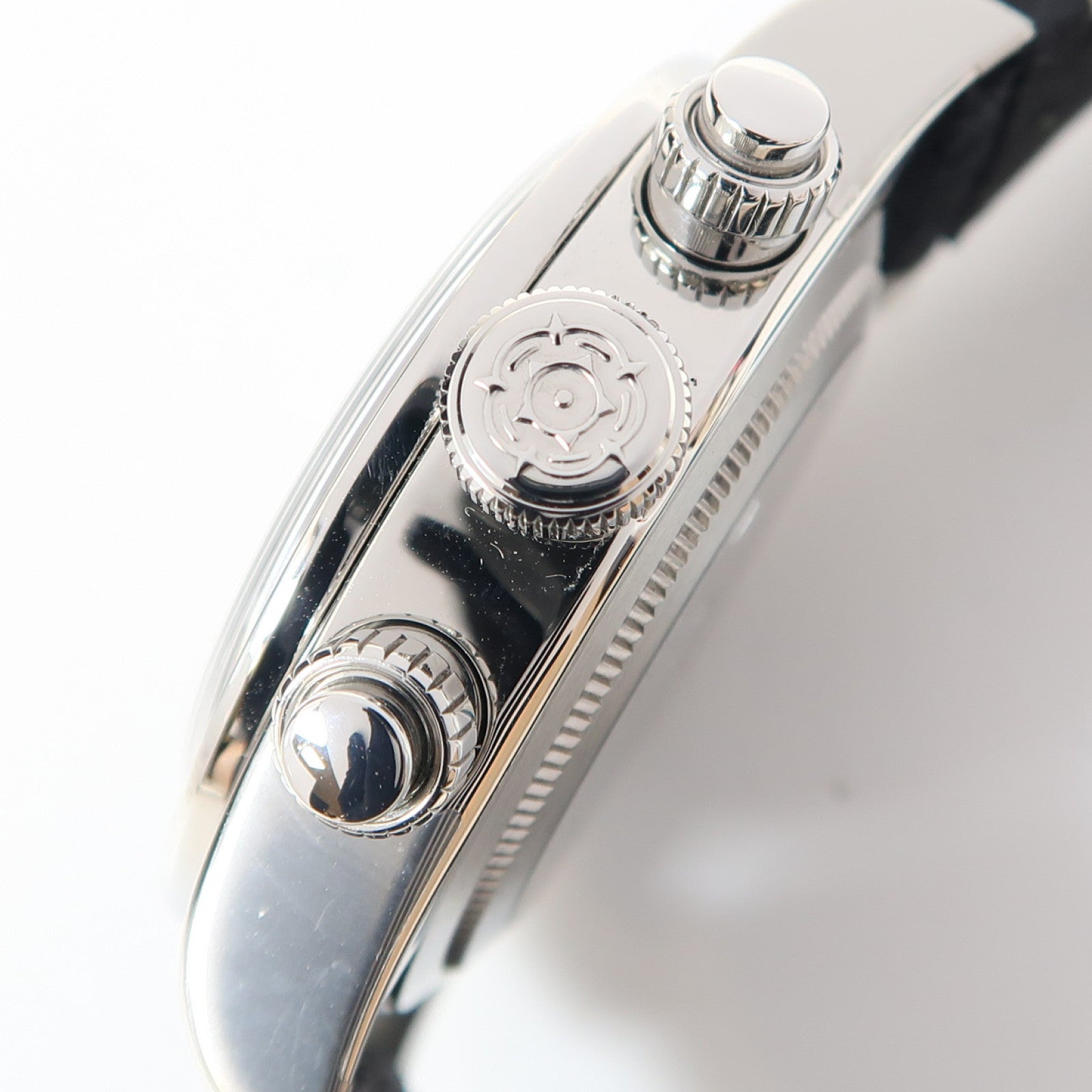 TUDOR Black Bay Chrono不鏽鋼/皮革帶手錶自動機芯白色