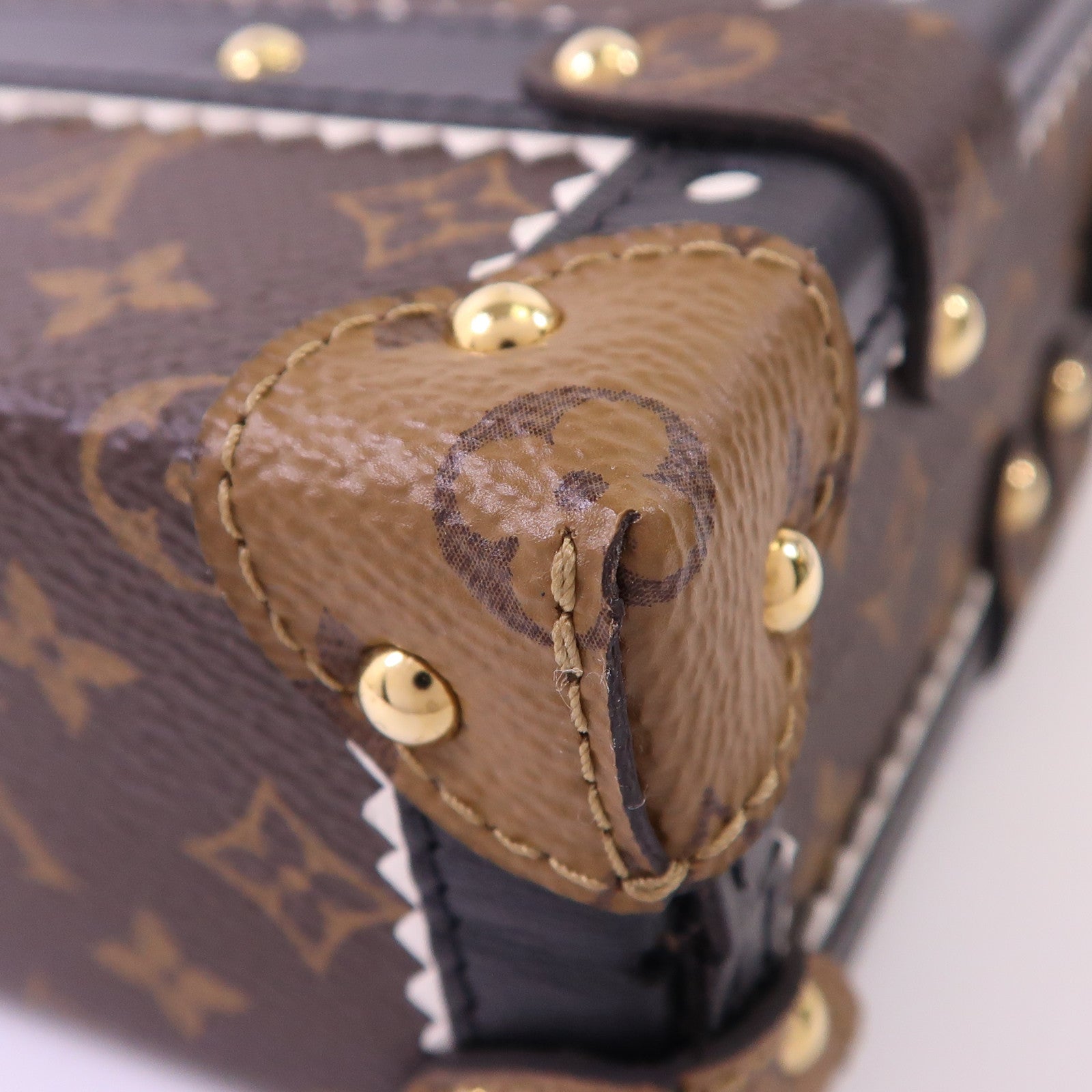 LOUIS VUITTON Monogram Petite Malle Shoulder Bag金扣肩背袋