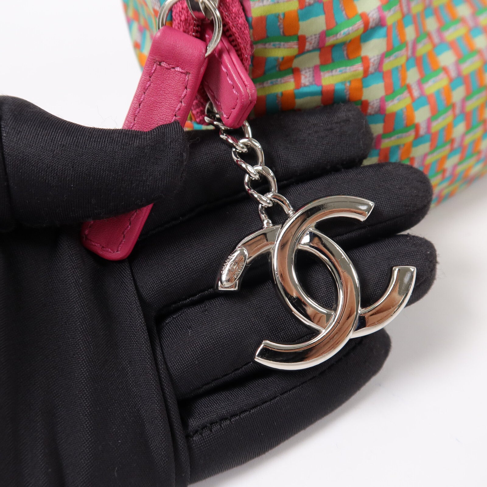CHANEL Rubber Coco Rain Camera Bag鏈帶肩背袋