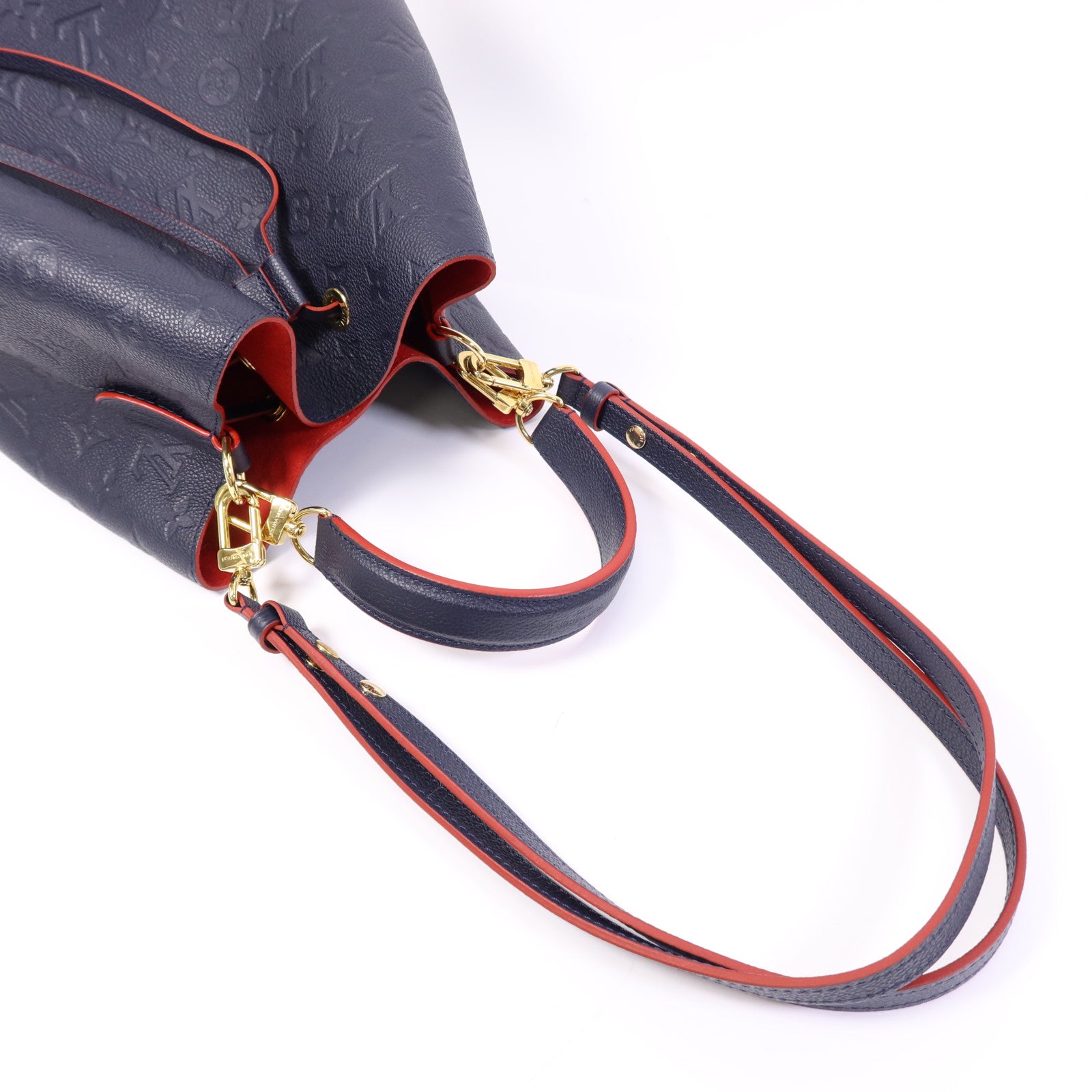LOUIS VUITTON Monogram Empreinte Neo Noe MM金扣手挽肩背兩用袋