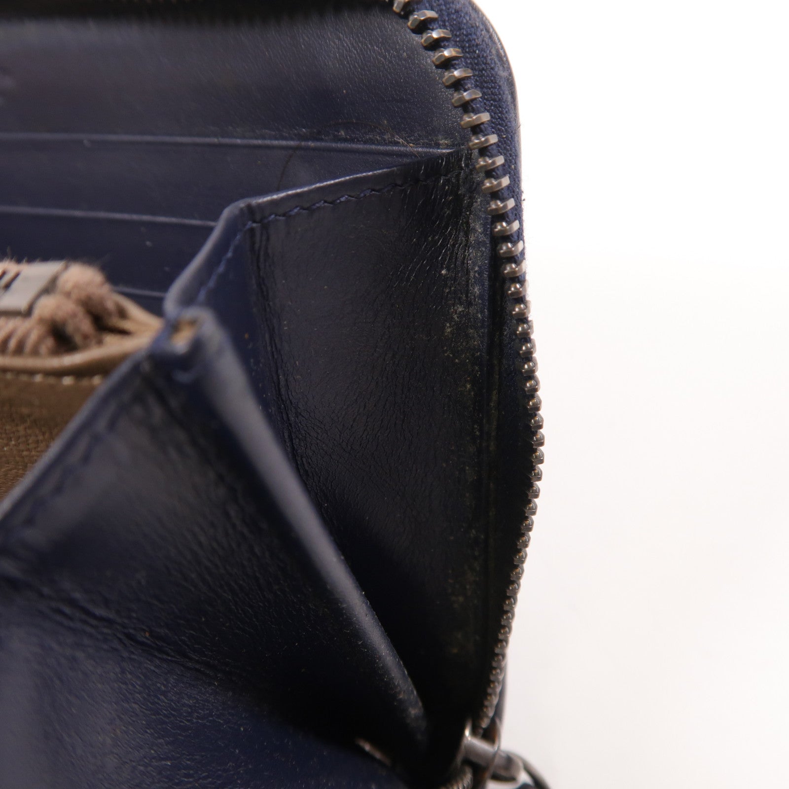 BOTTEGA VENETA 羊皮皮革Zipper Long Wallet金扣長錢包