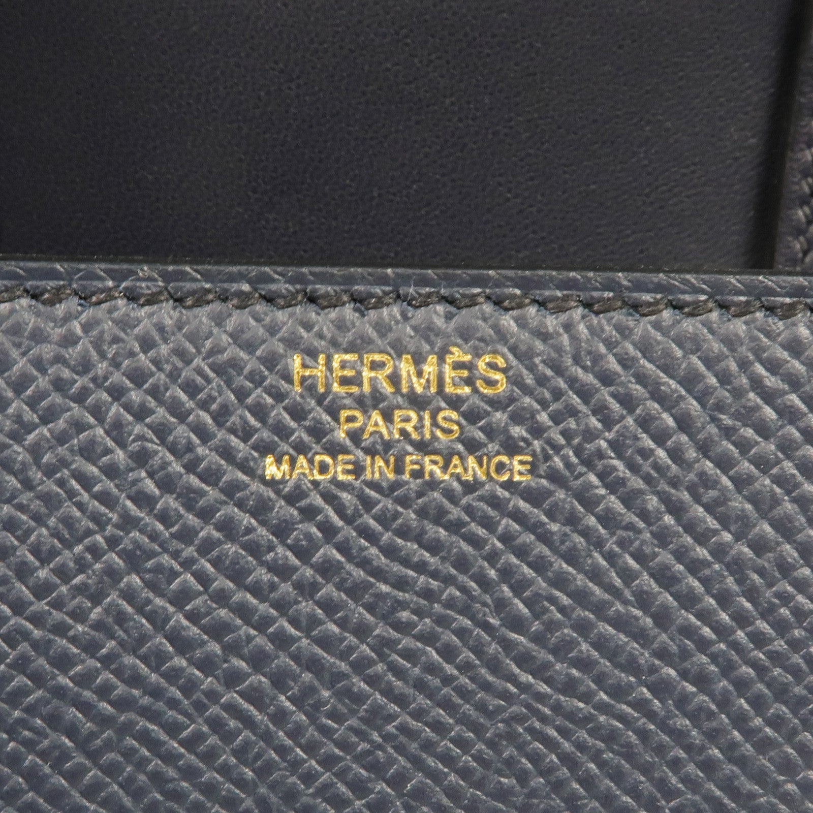 HERMES Epsom皮革Della Cavalleria金扣肩背袋Bleu Indigo