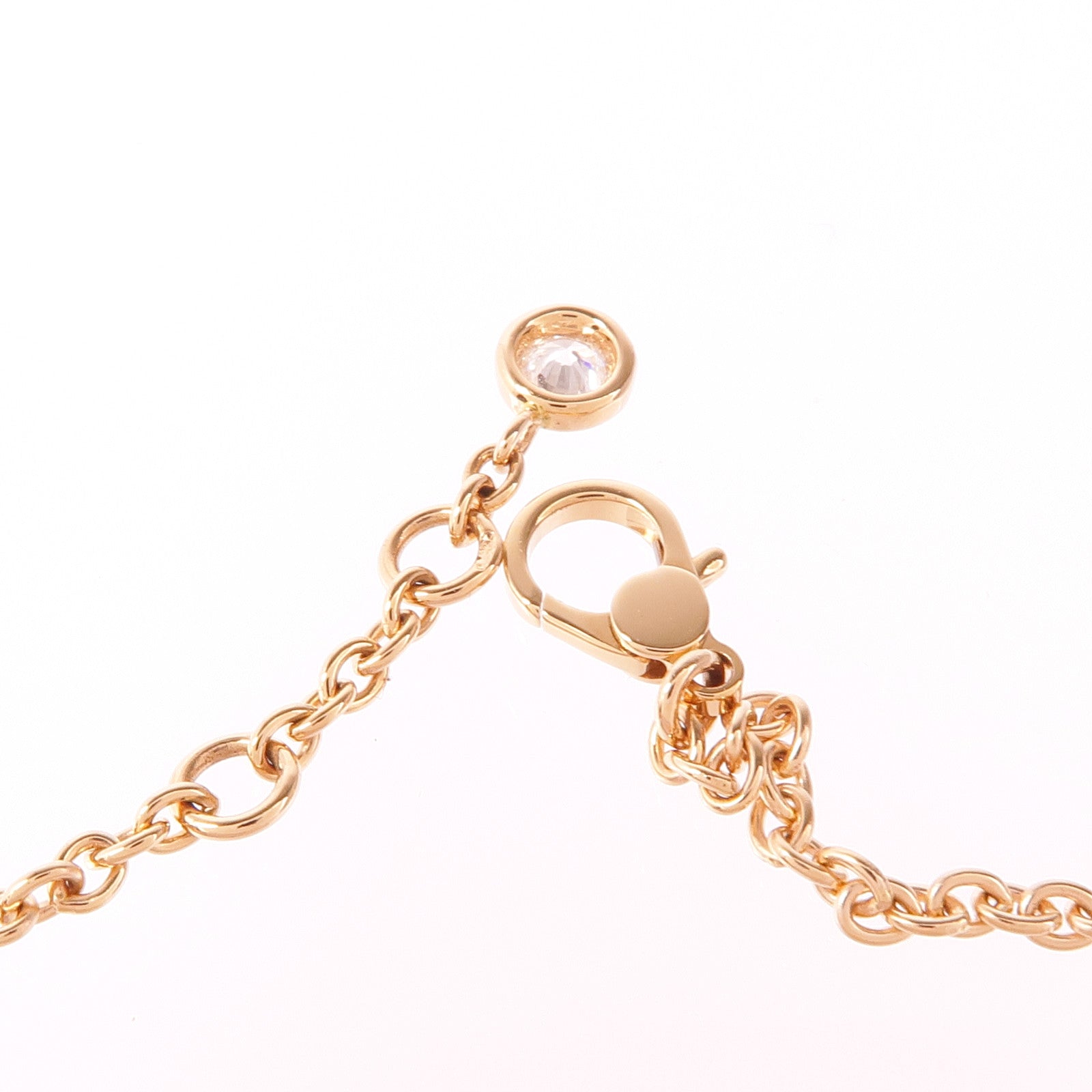 HERMES Finesse Bracelet Diamond 18K Pink Gold